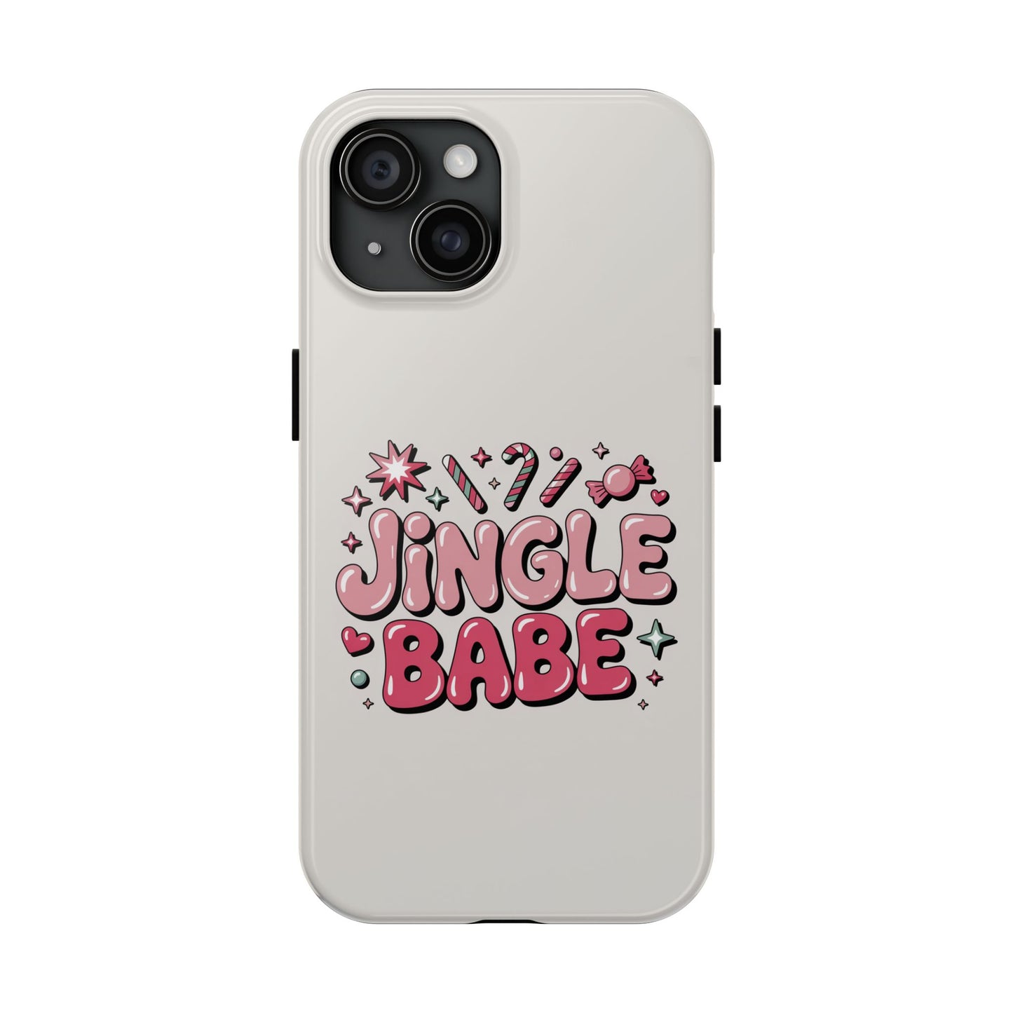 Jingle Babe Tough Phone Case - Festive Holiday Protection for Your iPhone