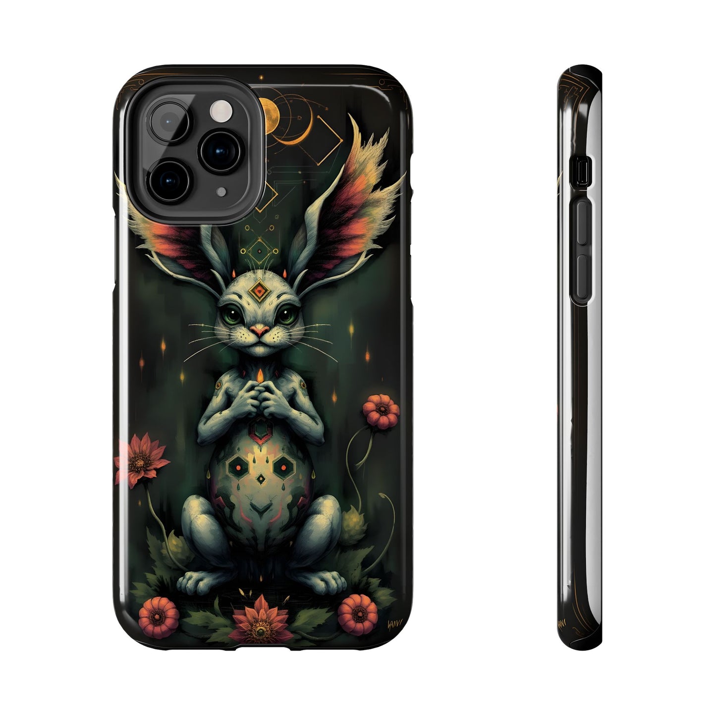 Artistic Rabbit Phone Cases - Unique and Durable Design of Mystical Bunny - for iPhone