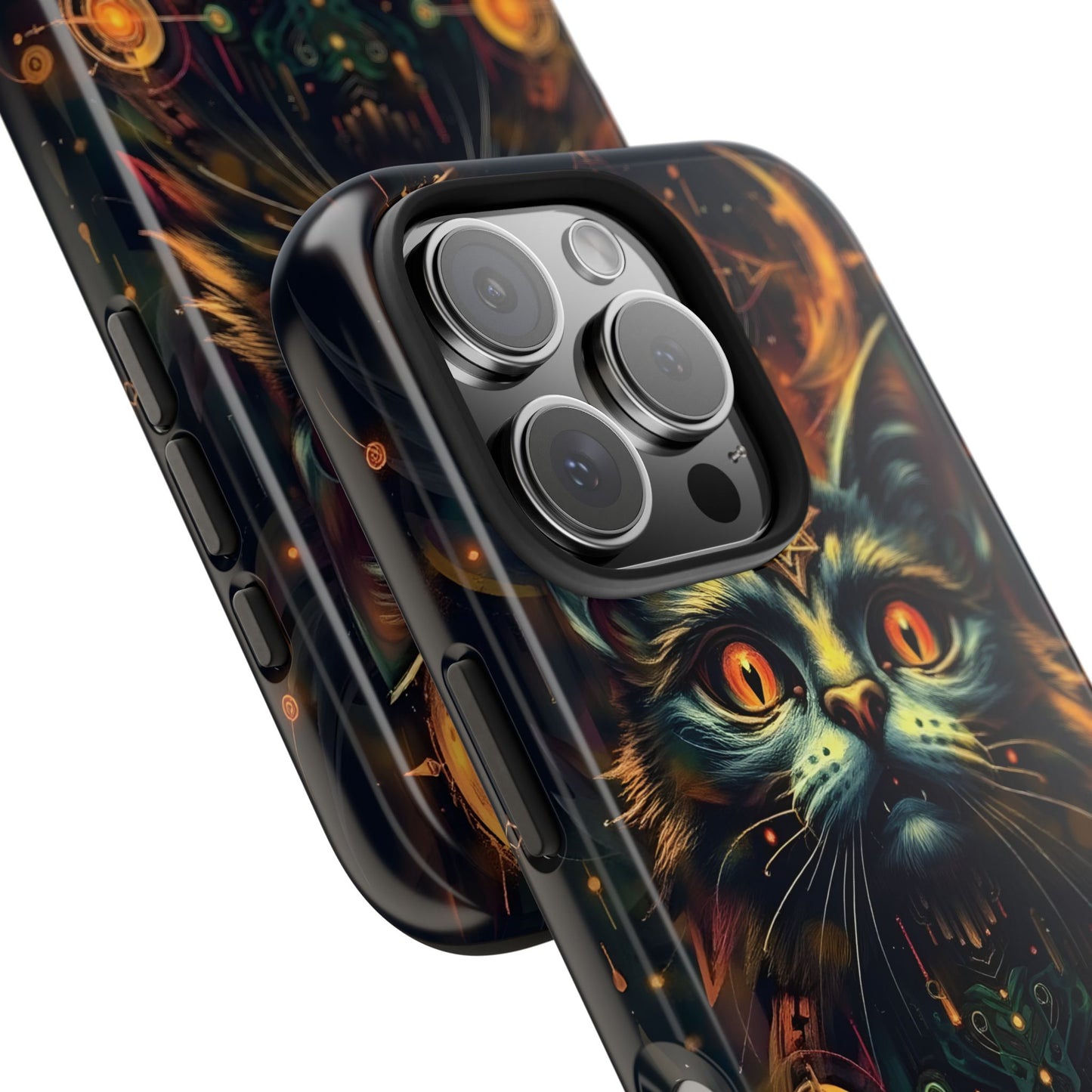 Mystical Cat Queen Tough Phone Case – Unique Protection for Cat Lovers - for iPhone