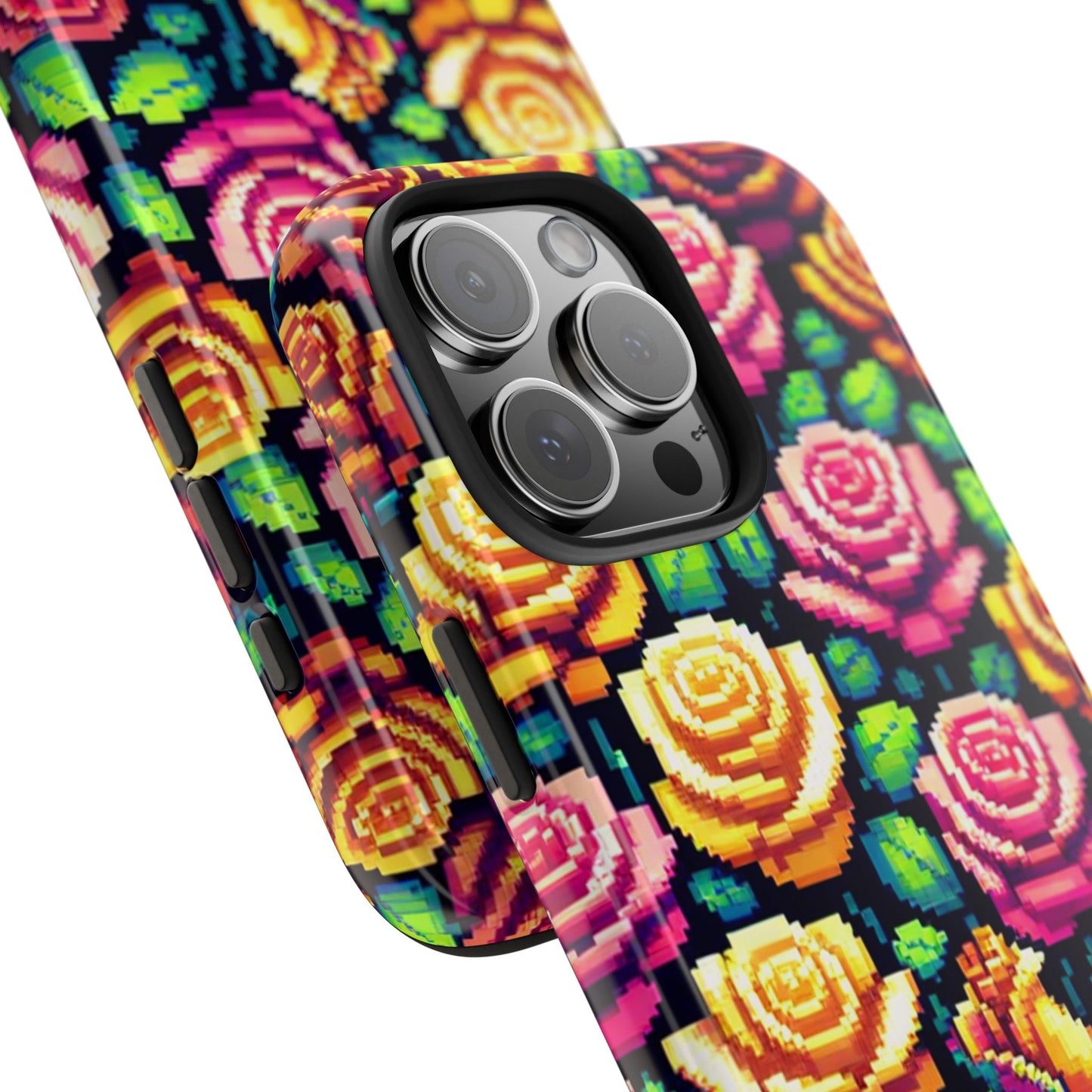 Vibrant Floral Tough Phone Case - Stylish Protection for Flower Lovers