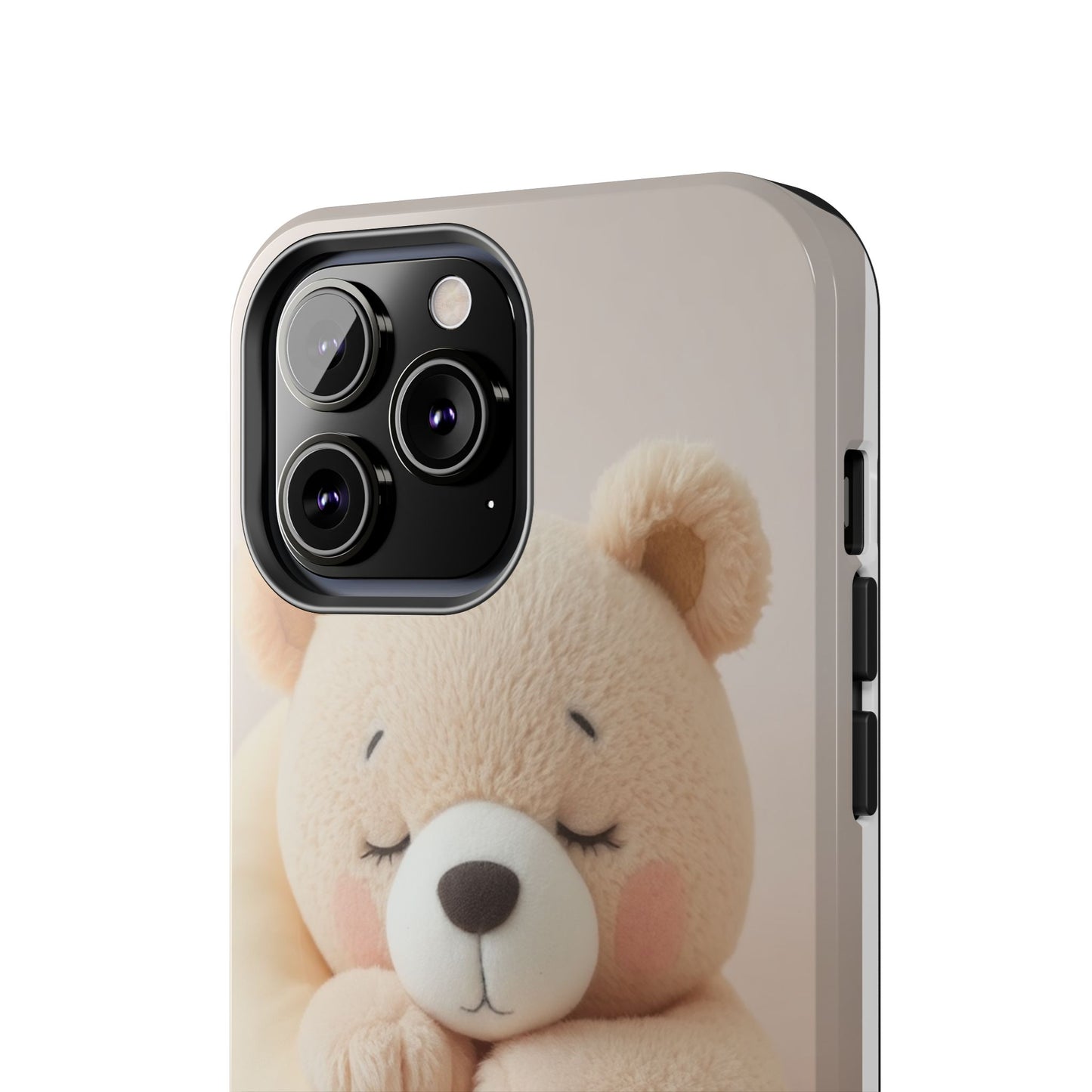 Cute Bear Tough Phone Case - Adorable Baby Animal Design for Kids & Adults