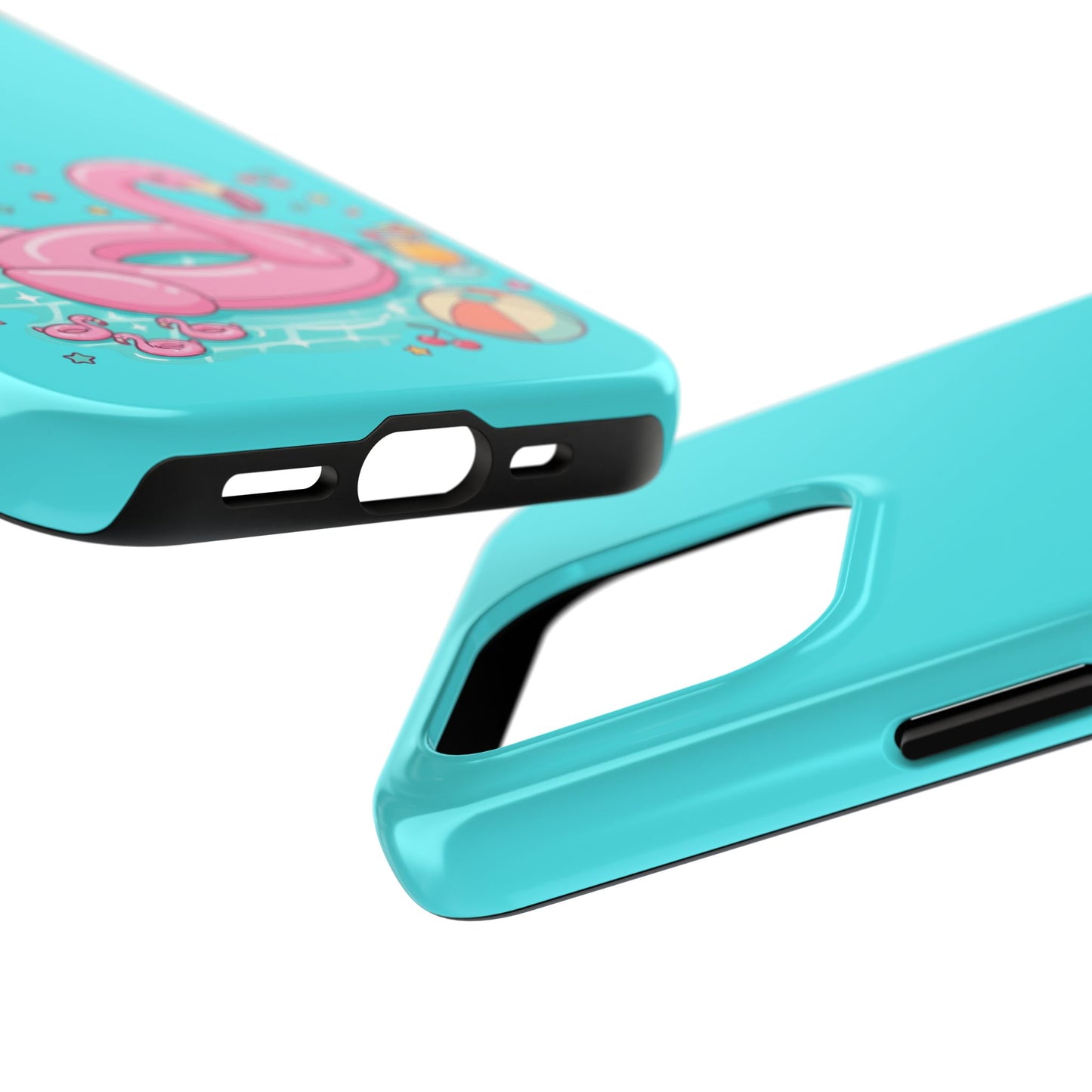Flamingo Pool Party iPhone Case
