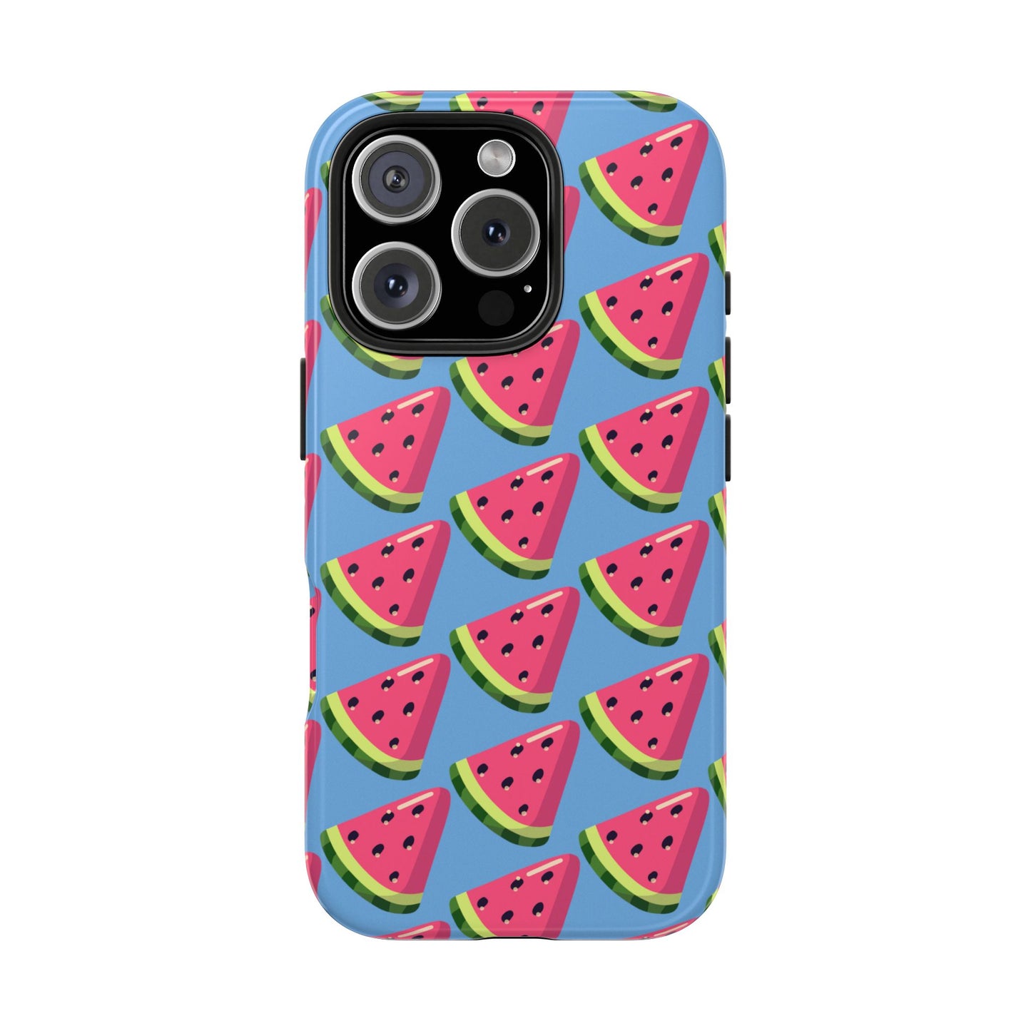 Watermelon Fun Tough Phone Case - Summer Vibes, Blue - for iPhone