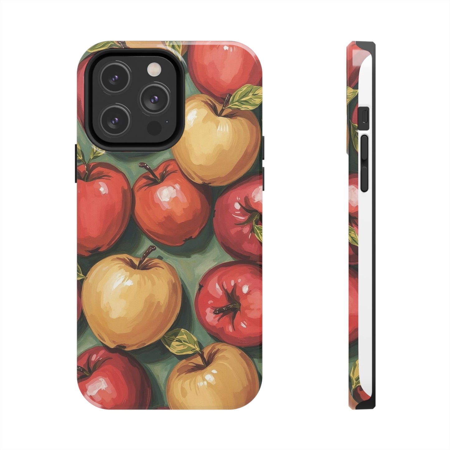 Colorful Painted Apples Art Tough Phone Case - Durable & Stylish Protection - for iPhone