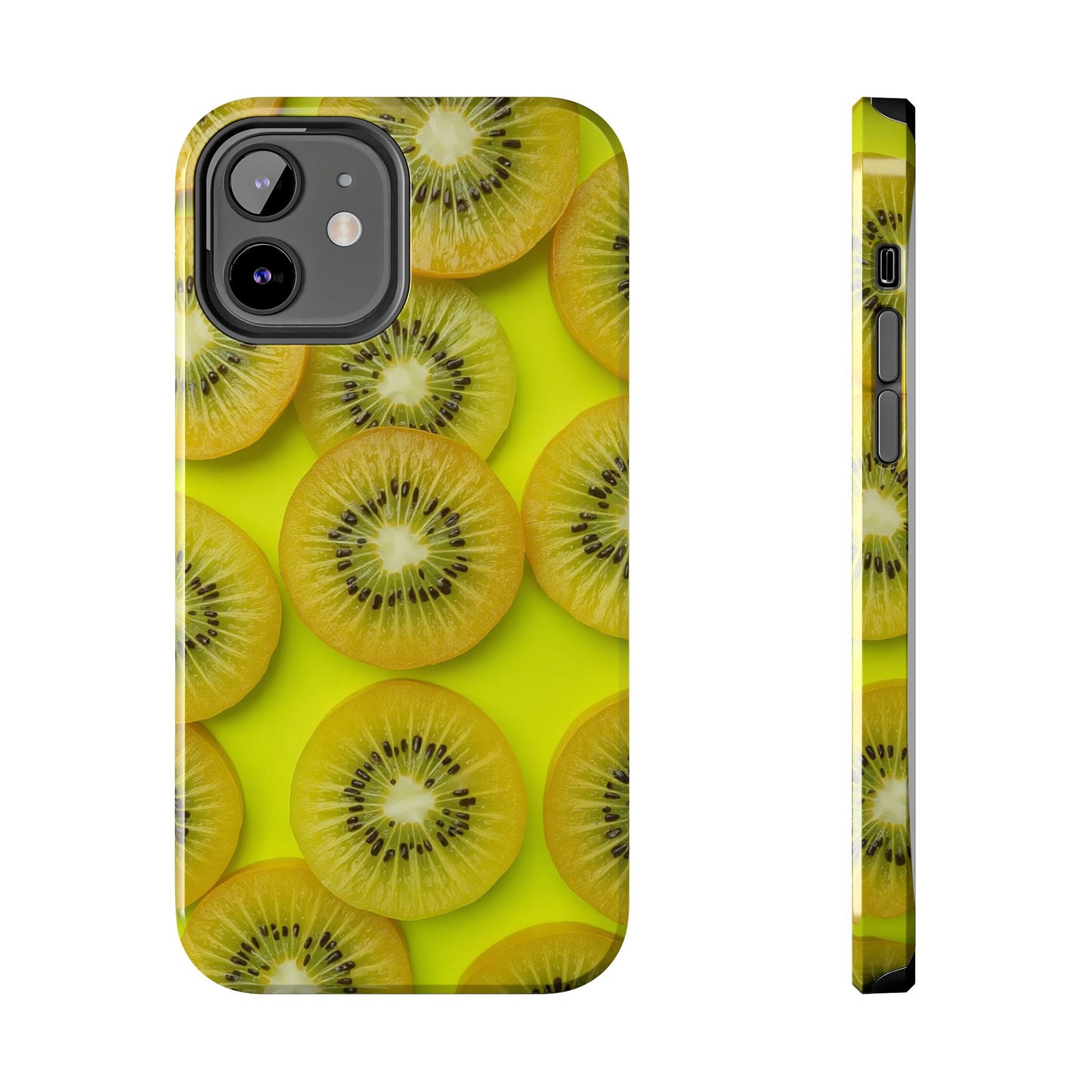 Vibrant Kiwi Tough Phone Case - Bright Yellow Design for Fruit Lovers