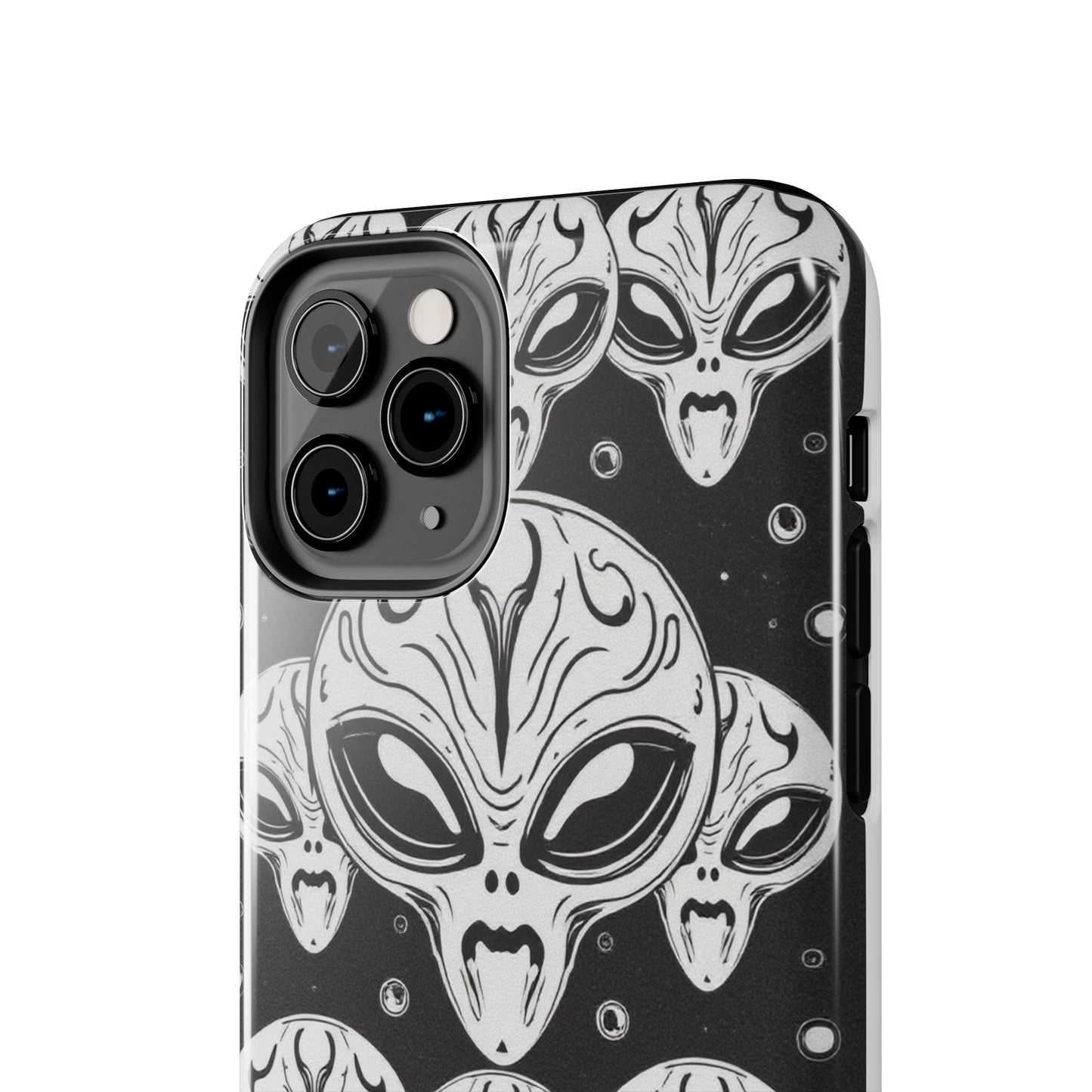 Alien Pattern Tough Phone Case - Durable Protection with Out-of-This-World Design