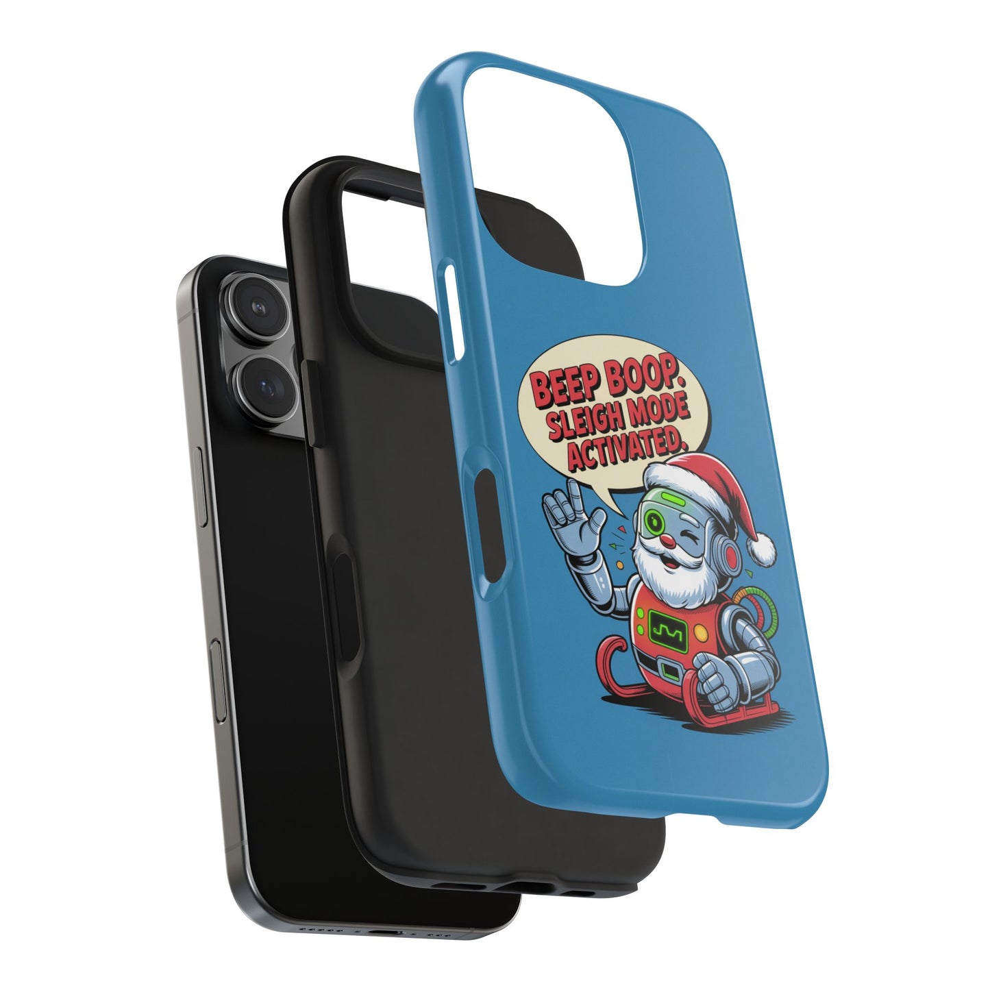 Funny Robot Holiday Phone Case - Beep Boop Sleigh Mode Activated