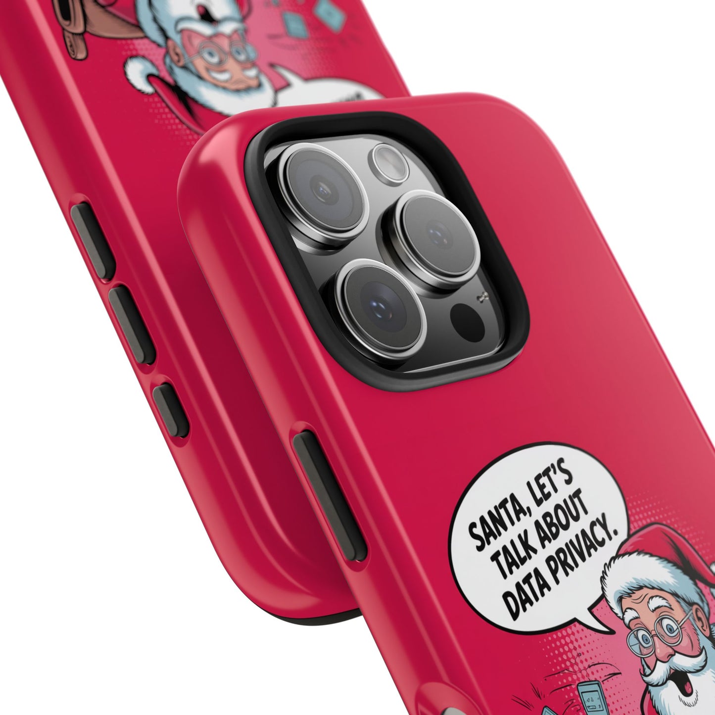 Santa Data Privacy Design Tough iPhone Case for Christmas