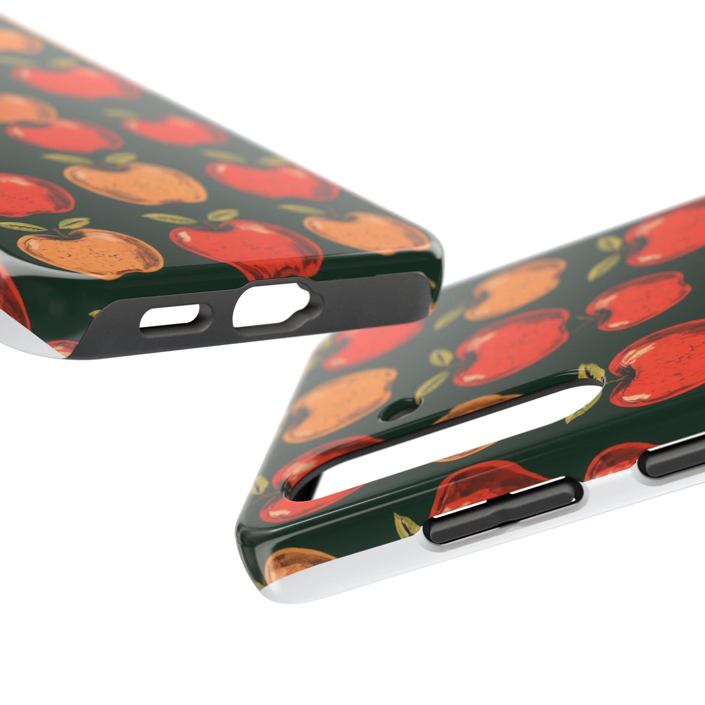 Apple Retro Pattern Tough Phone Case - Durable, Stylish, and Protective for Everyday Use - for iPhone