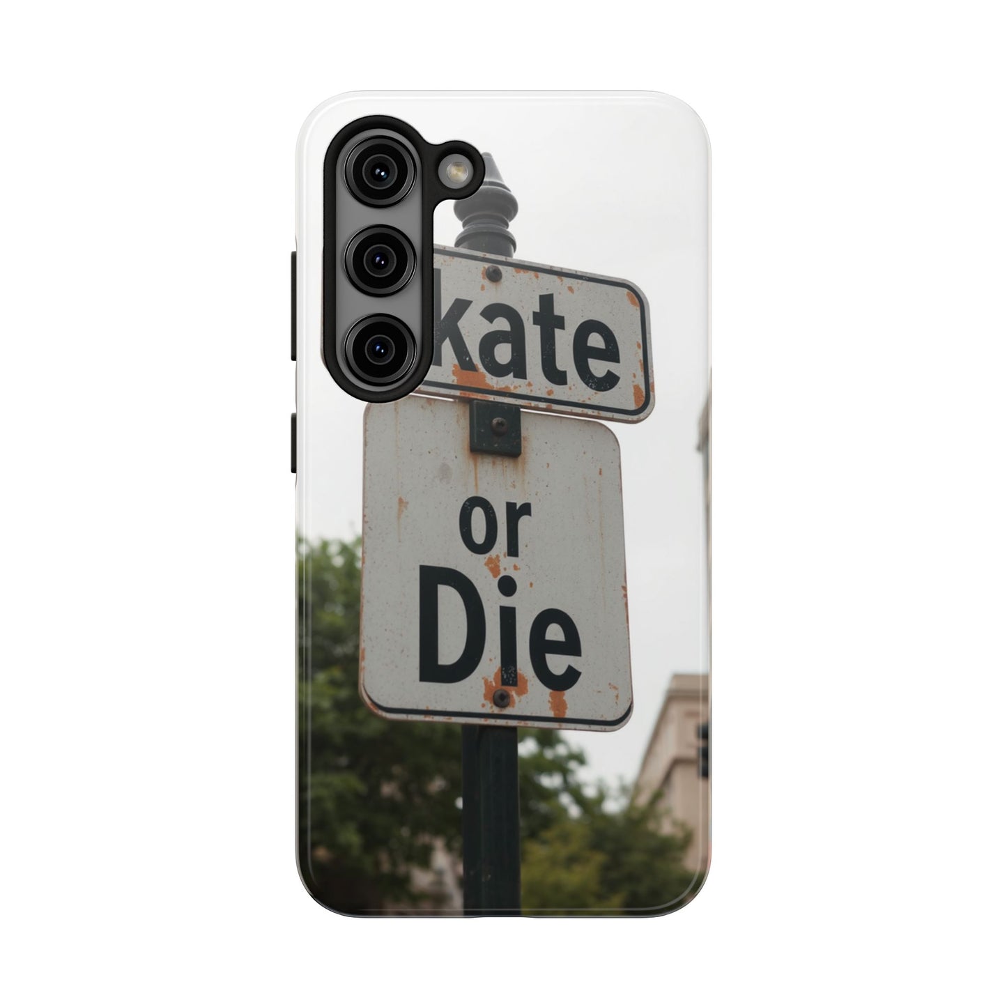 Skate or Die Tough Phone Case - Durable Protection for Skaters