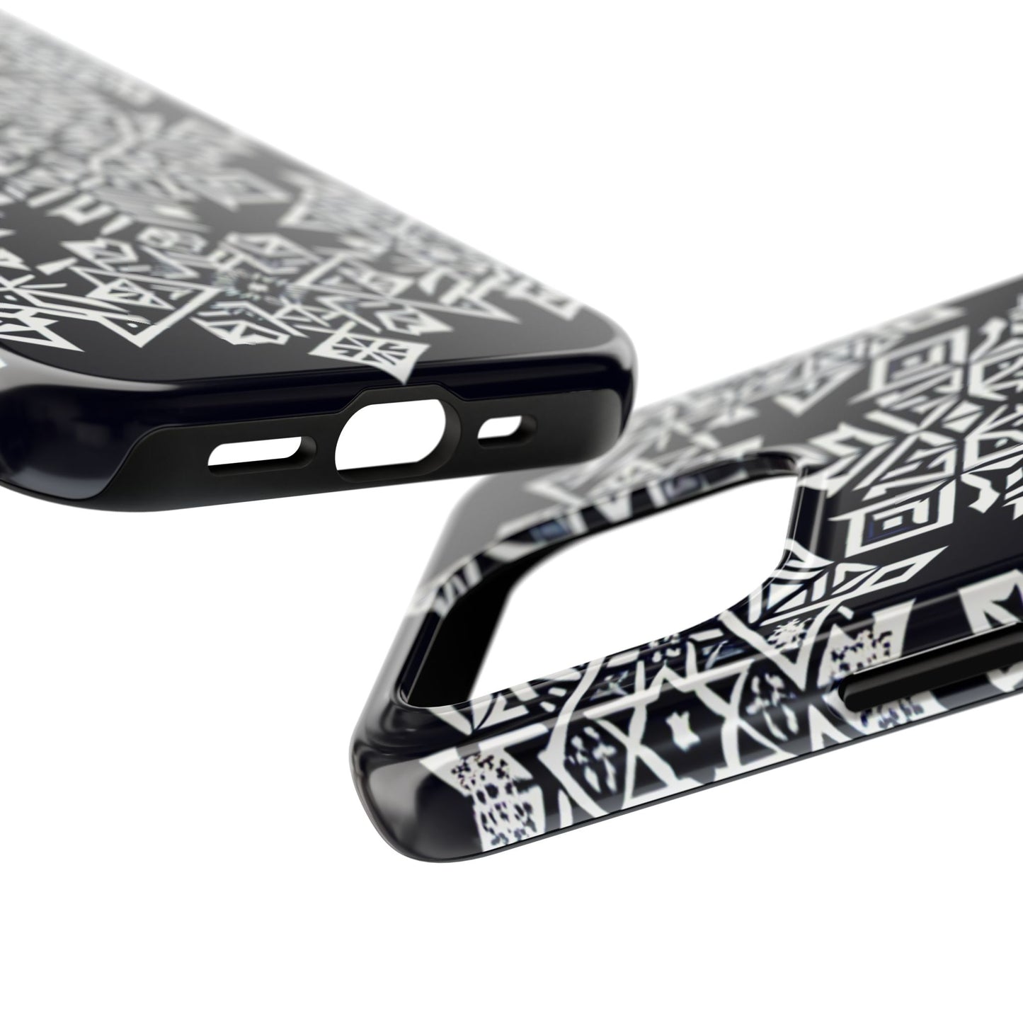 Winter Wonderland Tough Phone Case - Digital Snowflake - for iPhone