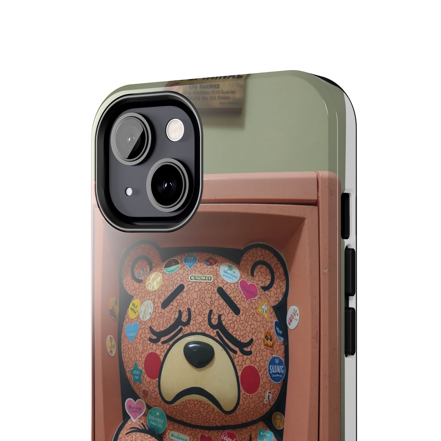 Cute Bear Tough Phone Case - Durable Protection with Fun Design