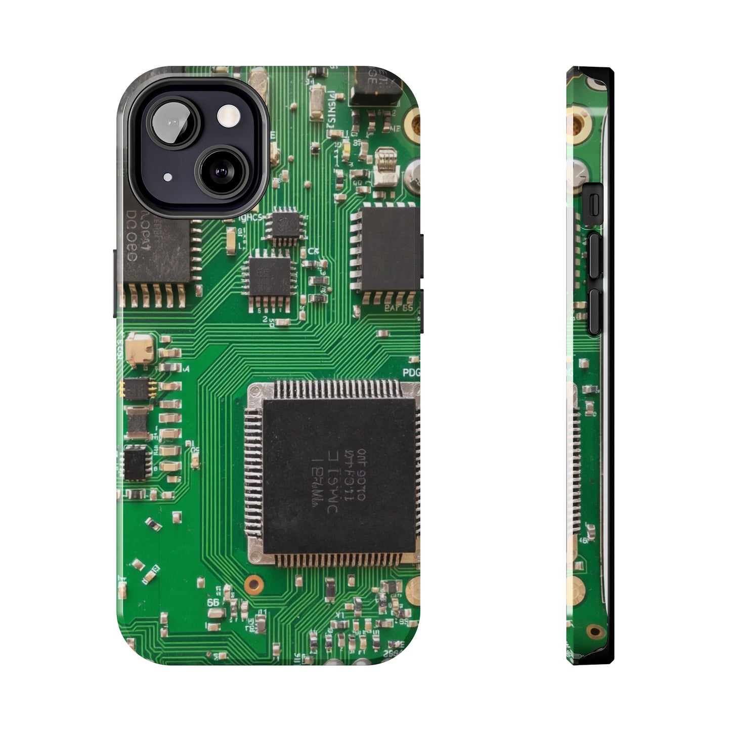 Circuit Board Tough Phone Case - Durable Tech Design