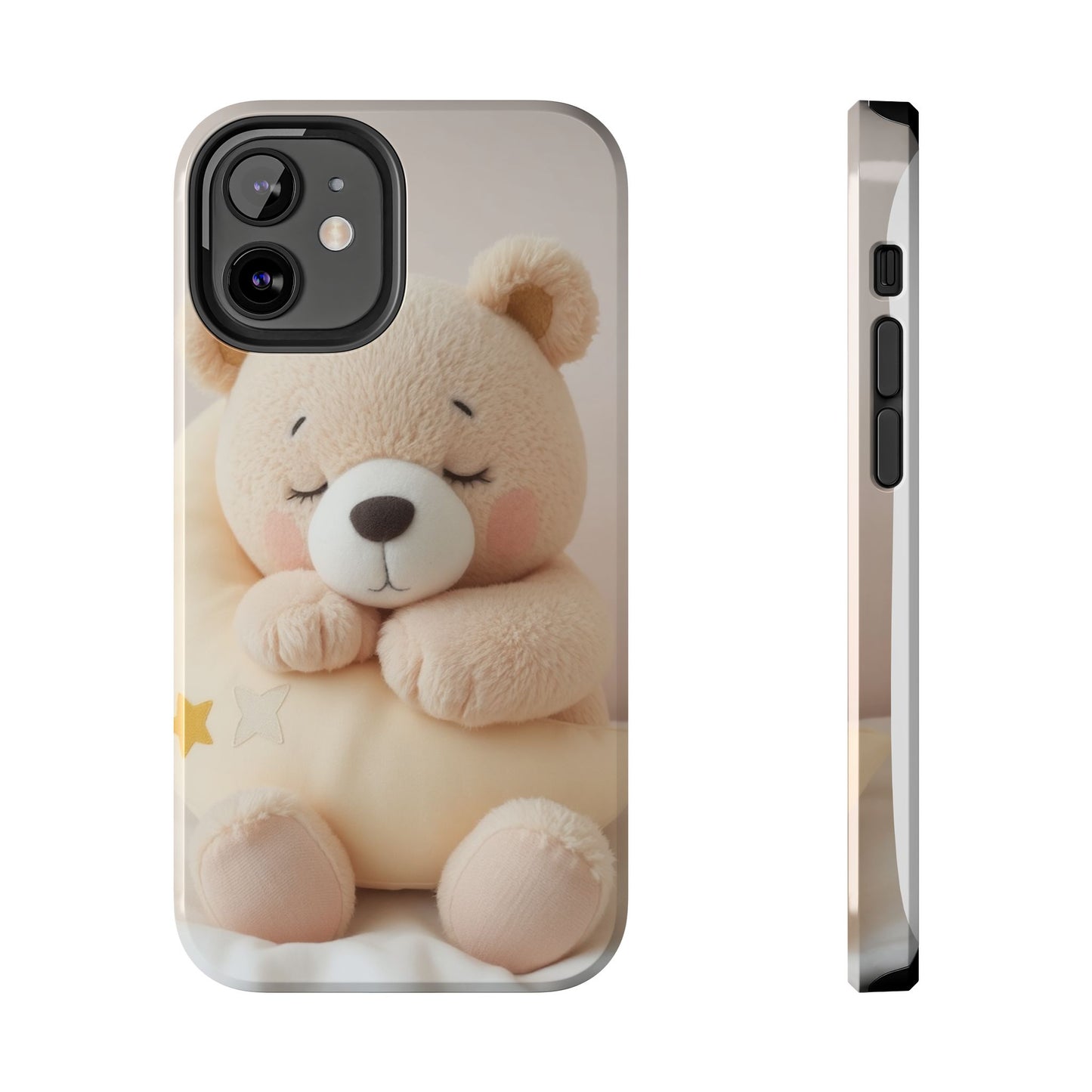 Cute Bear Tough Phone Case - Adorable Baby Animal Design for Kids & Adults