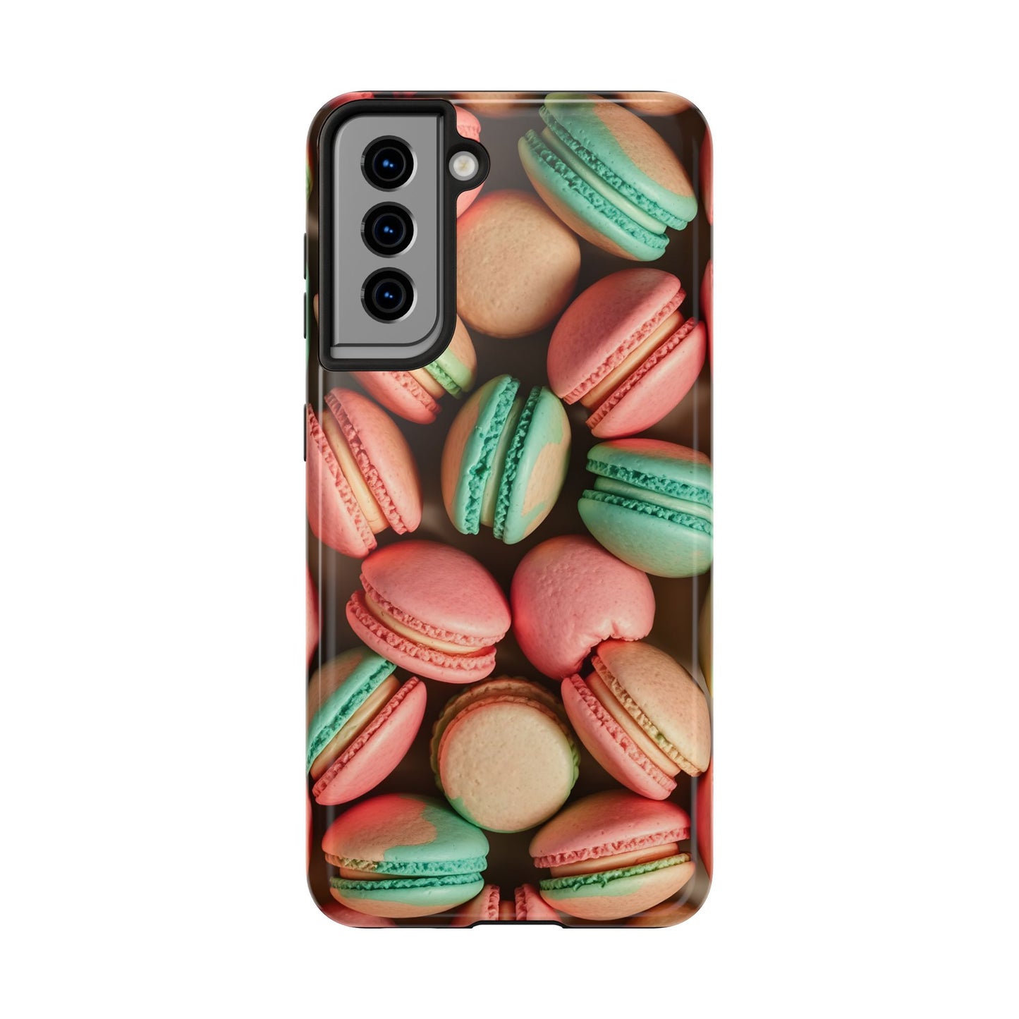 Colorful Tasty Macarons Tough Phone Case - Durable Protection with Sweet Aesthetic - for iPhone