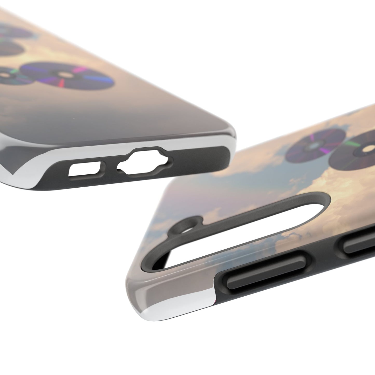 Vibrant Cloud CD Tough Phone Case - Durable and Stylish