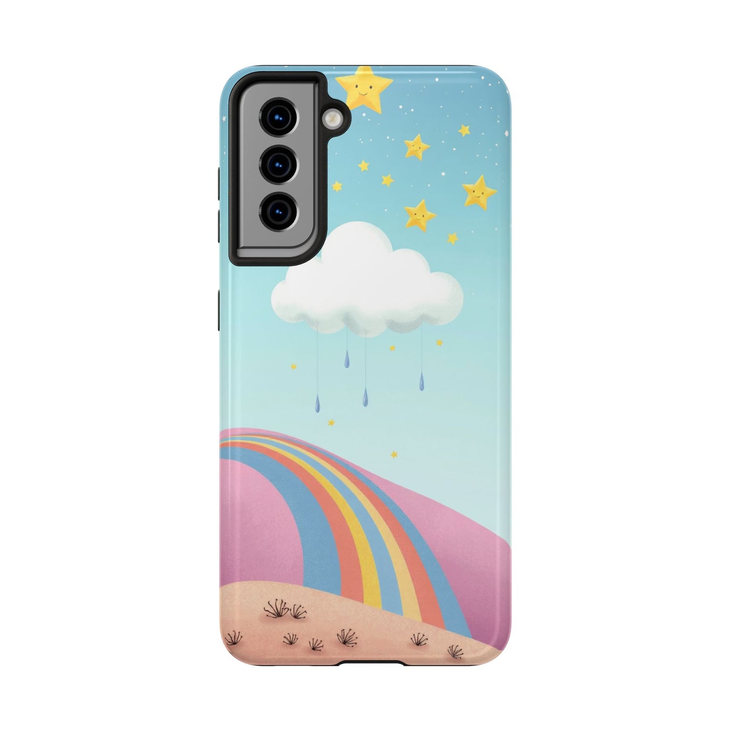 Colorful Rainbow Phone Case - Durable Tough Design for Adventurers