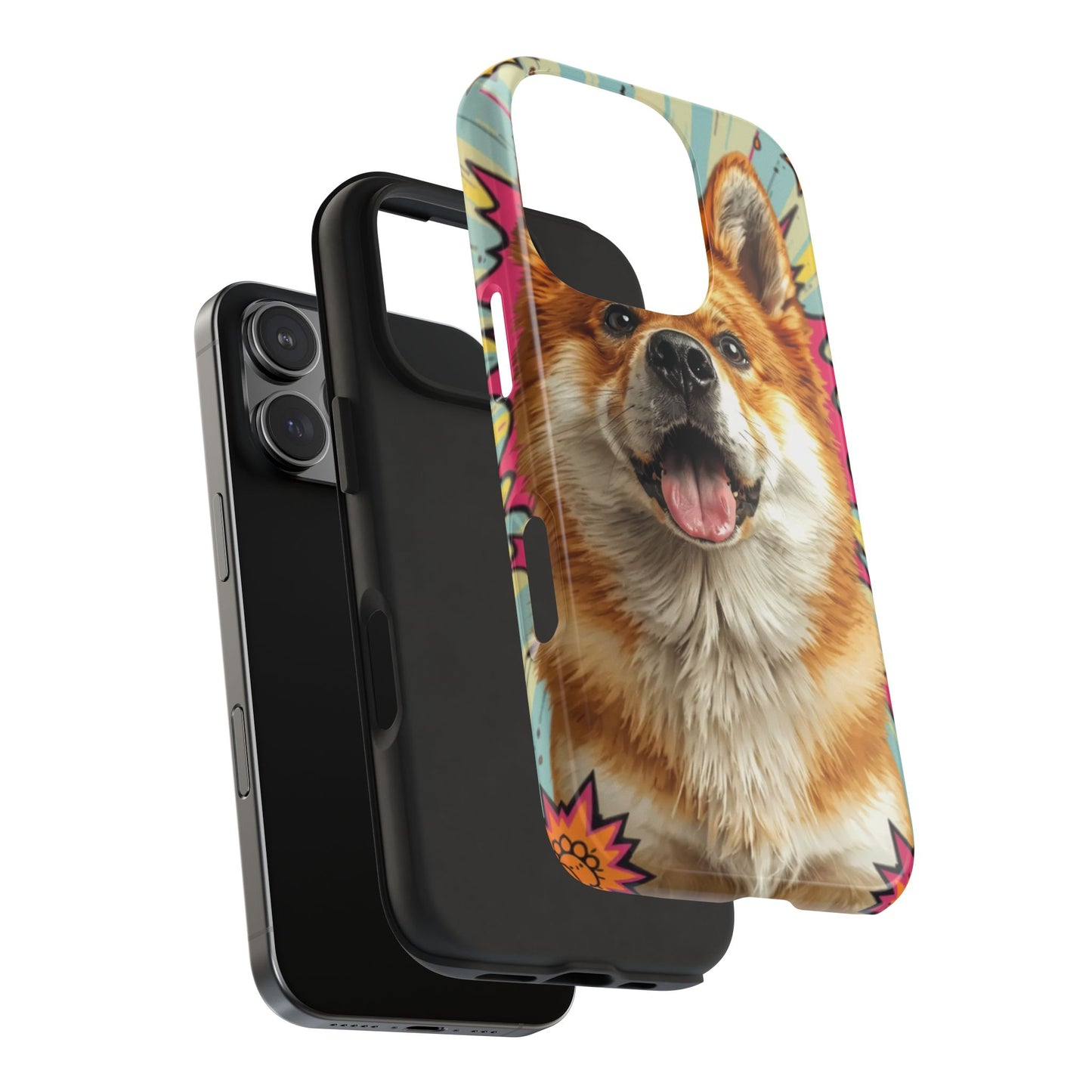 Playful Dog Tough Phone Case - Durable & Stylish Pet Lover Gift