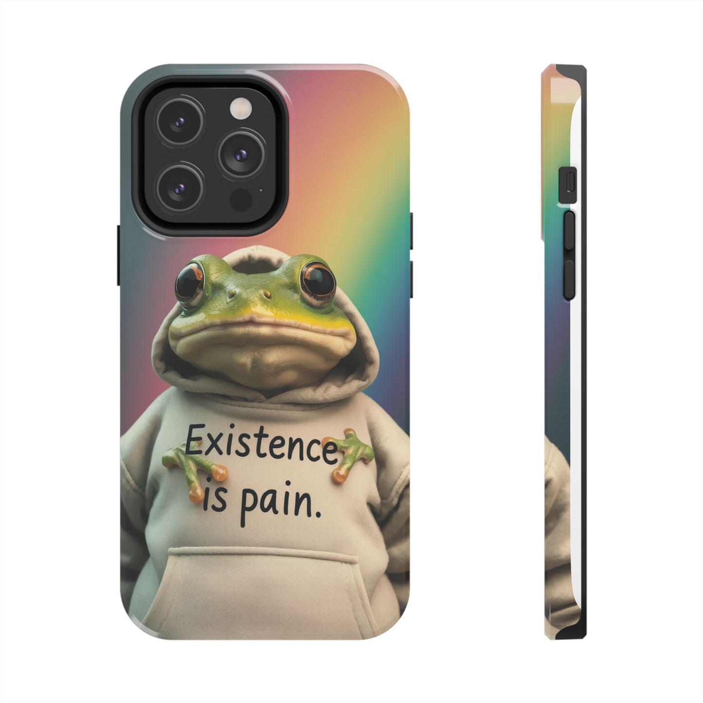 Existence is Pain Frog Phone Case - Tough & Stylish