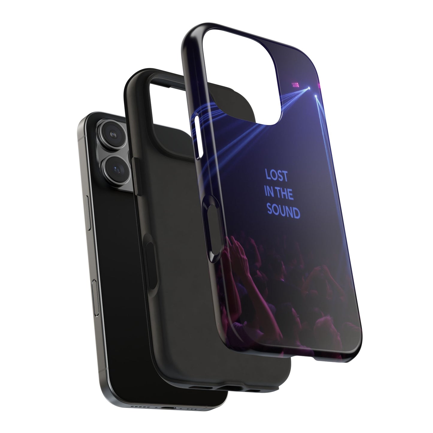 Vibrant Tough Phone Case - 'Lost in the Sound' Design for Music Lovers