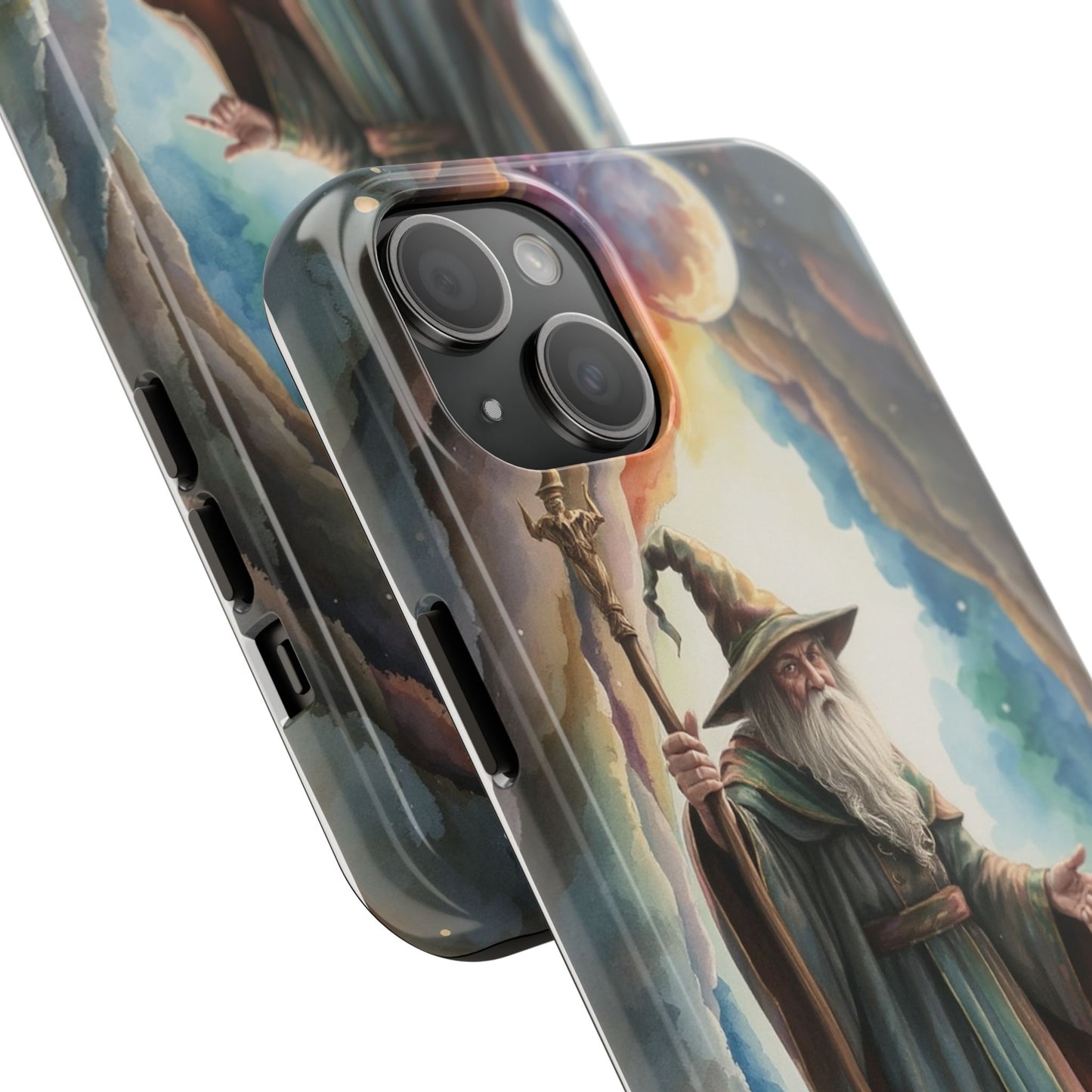 Magical Wizard Phone Case - Tough, Durable Phone Cover for Fantasy Lovers, Geek Gift, Unique Design, Celestial Phone Accessory