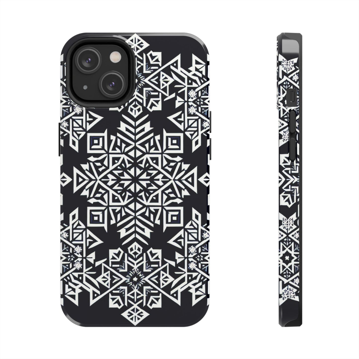 Winter Wonderland Tough Phone Case - Digital Snowflake - for iPhone
