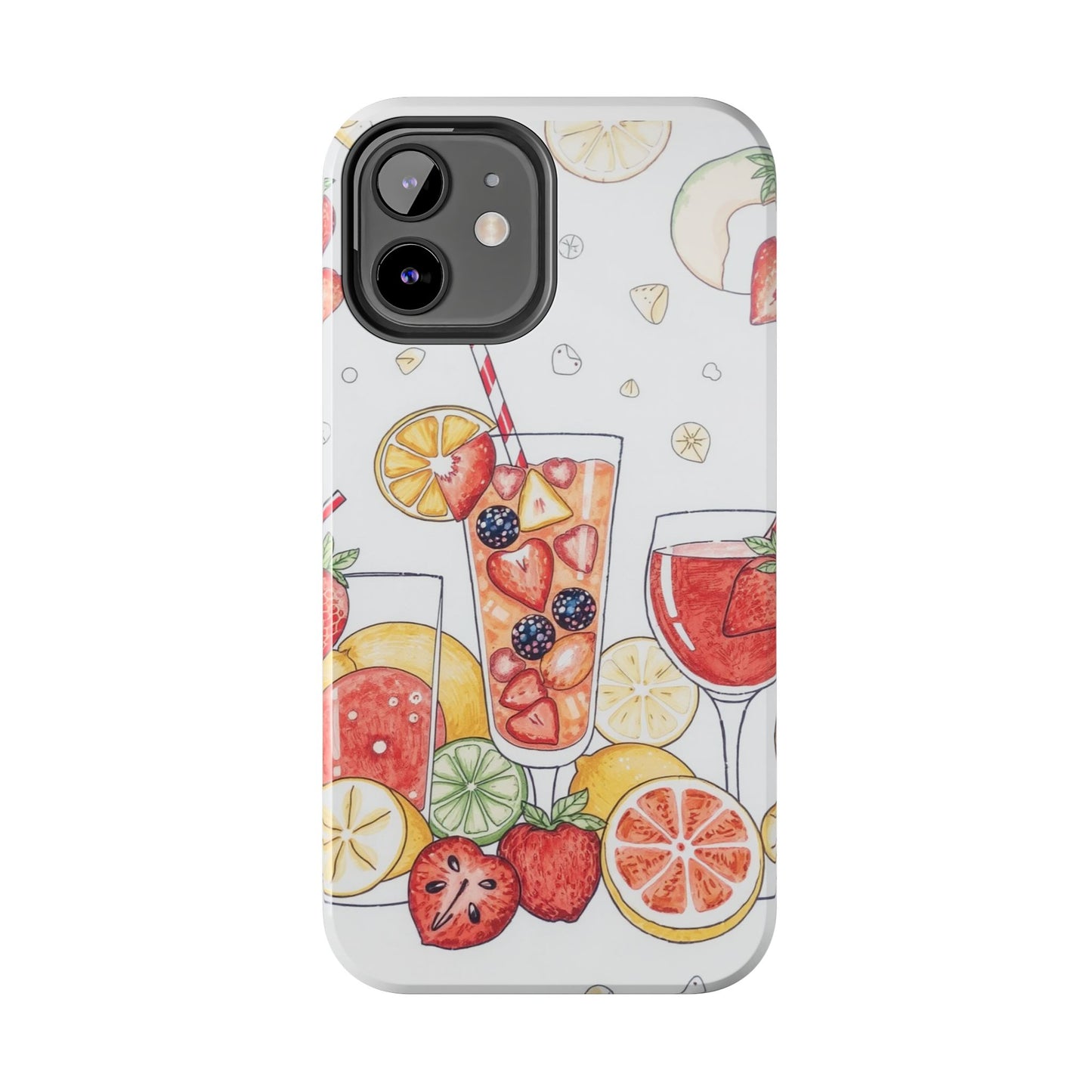 Colorful Fruit Cocktail Tough Phone Case - Perfect for Summer Vibes