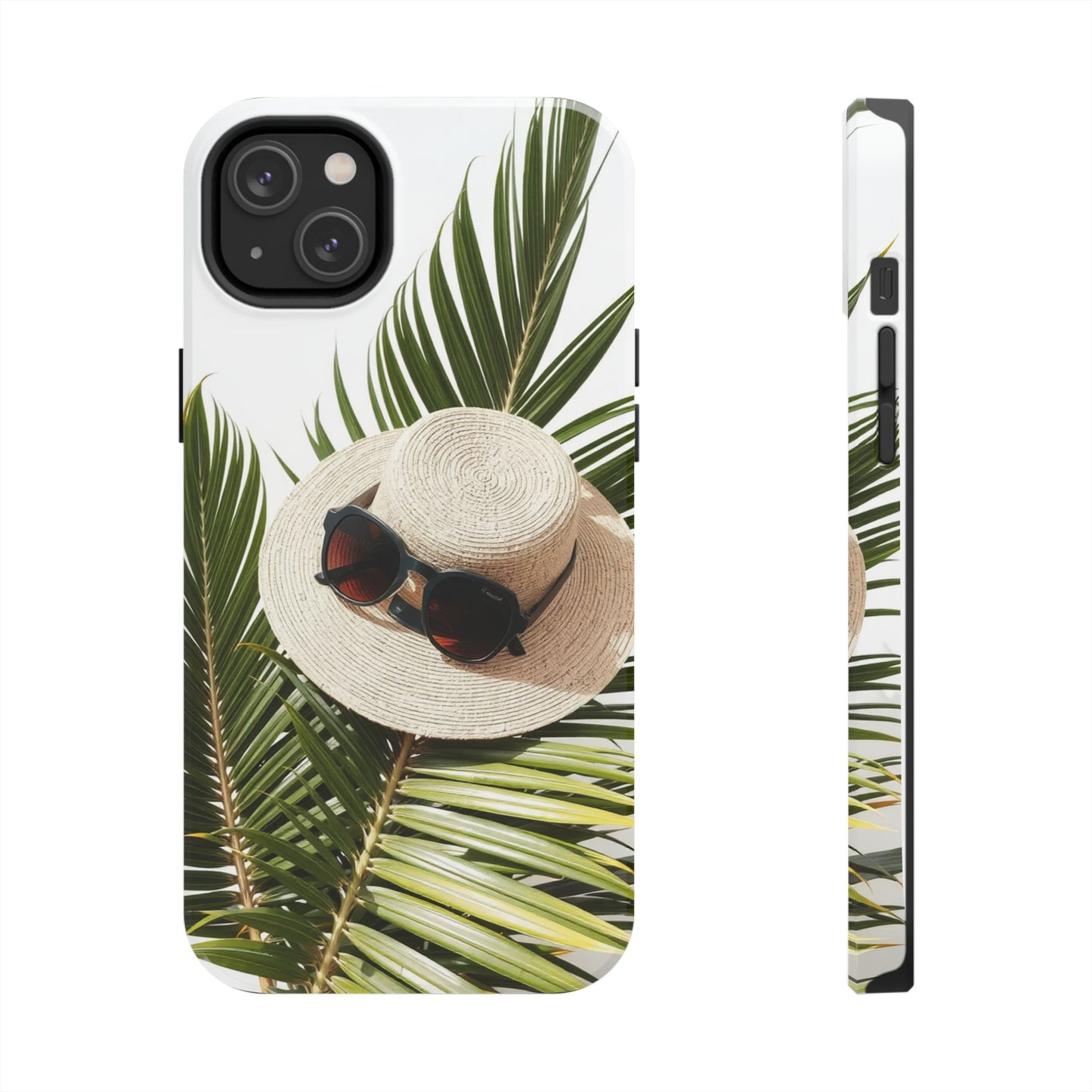 Tropical Phone Case - Summer Vibes with Hat & Sunglasses Design