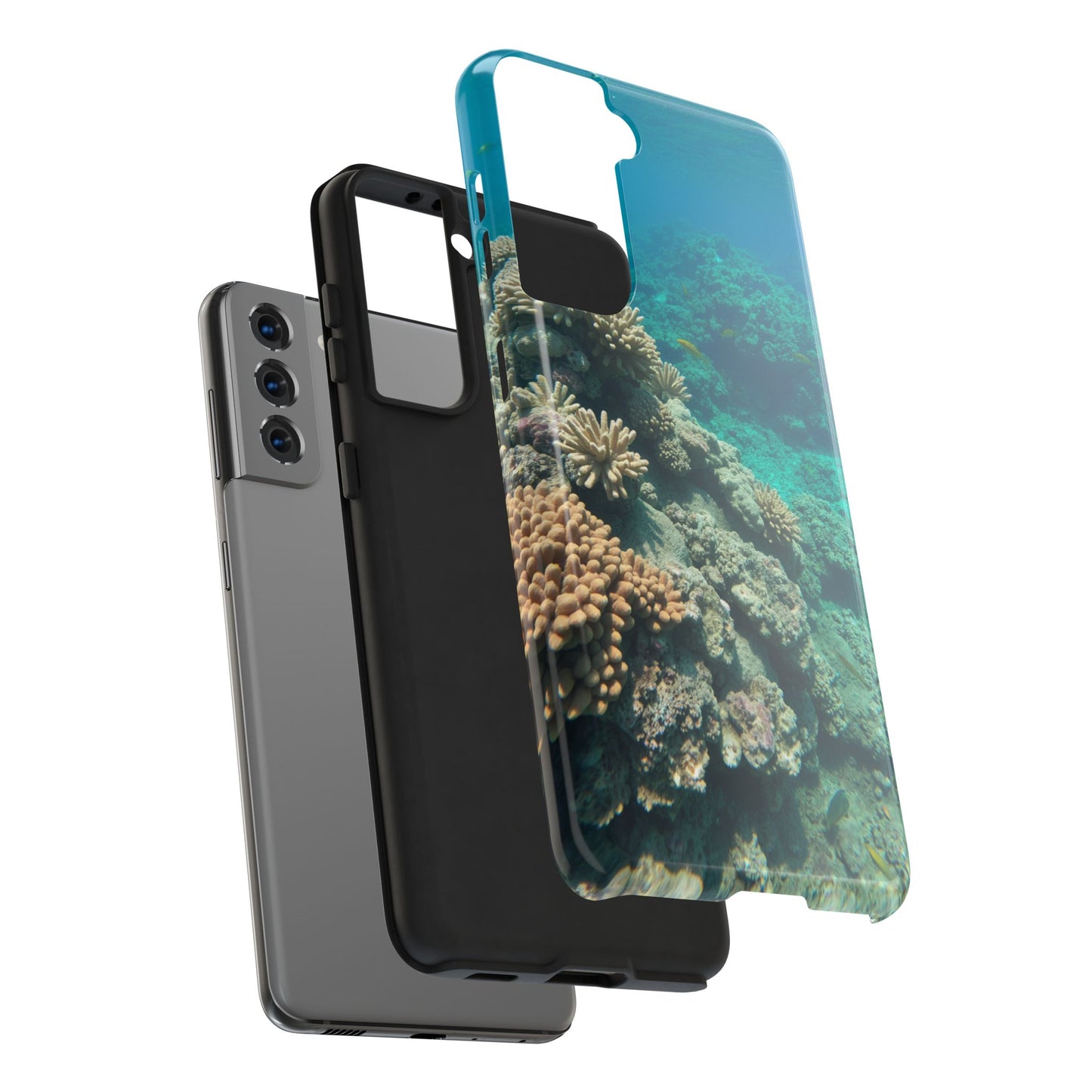Coral Reef Tough Phone Case - Ocean Vibes Protection for Adventure Lovers