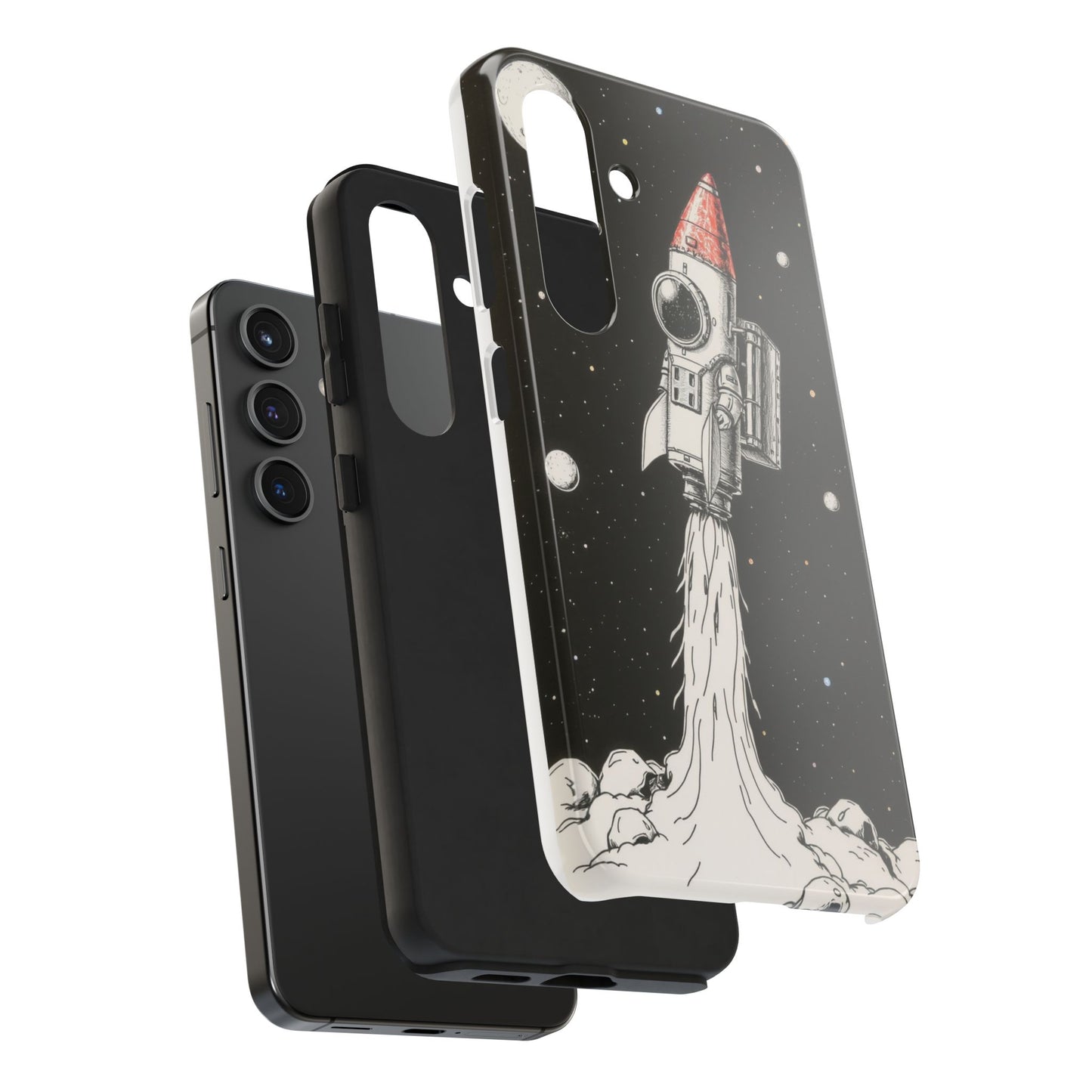 Cool Tough Phone Case for iPhone - Astro-Rocket Bond