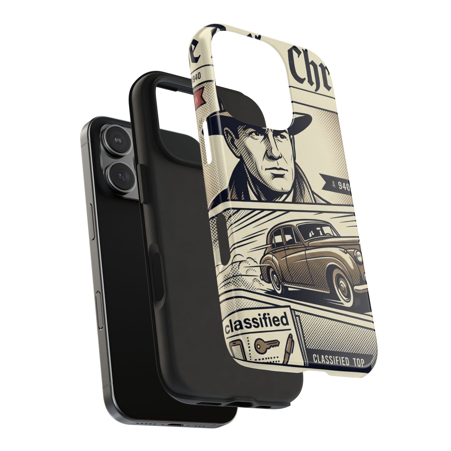 Old Newspaper Tough Phone Case