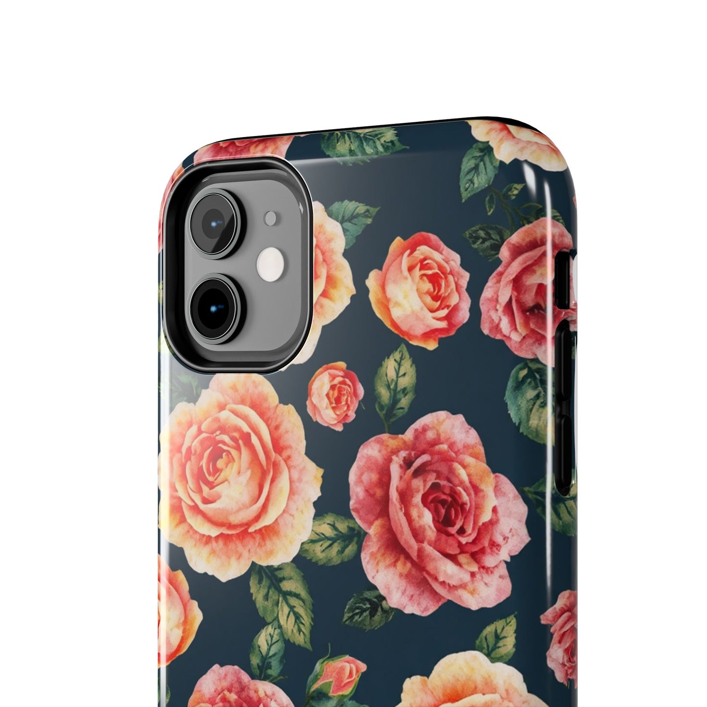 Floral Tough Phone Cases - Durable & Stylish New Age Rose Design - for iPhone