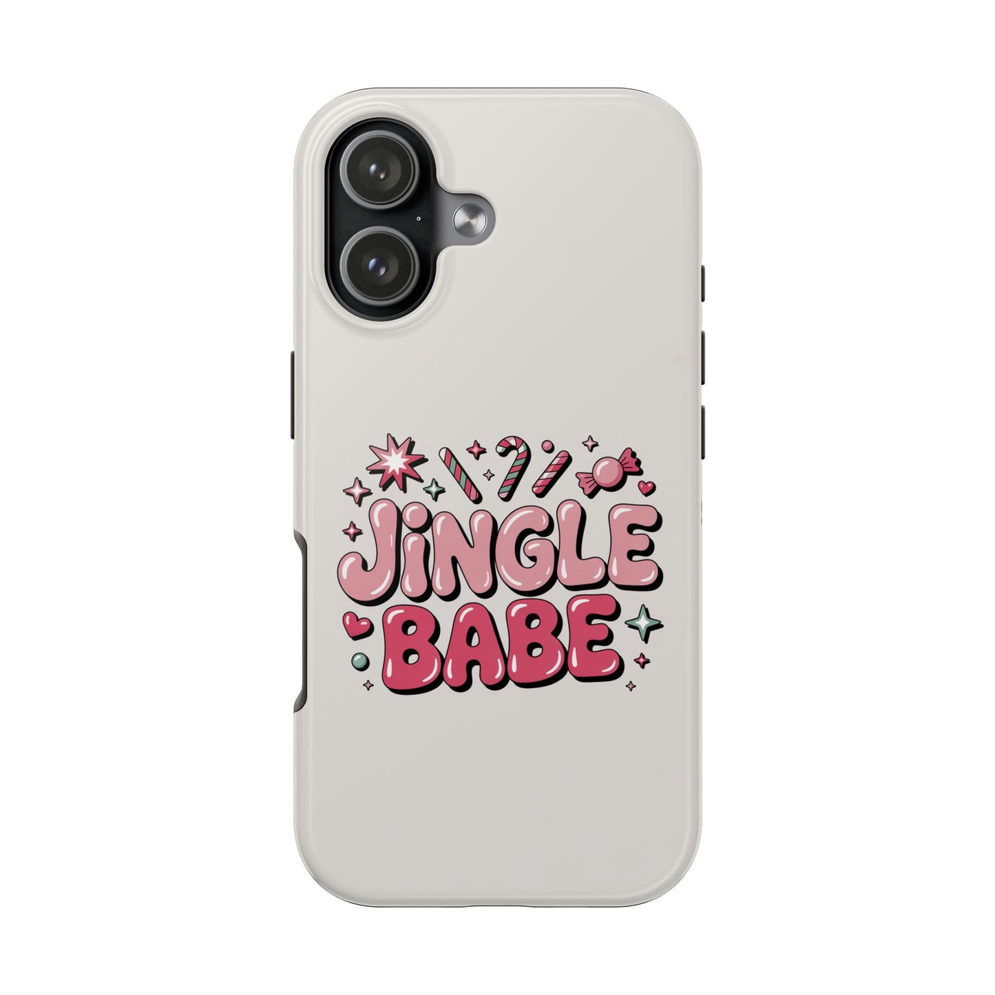 Jingle Babe Tough Phone Case - Festive Holiday Protection for Your iPhone