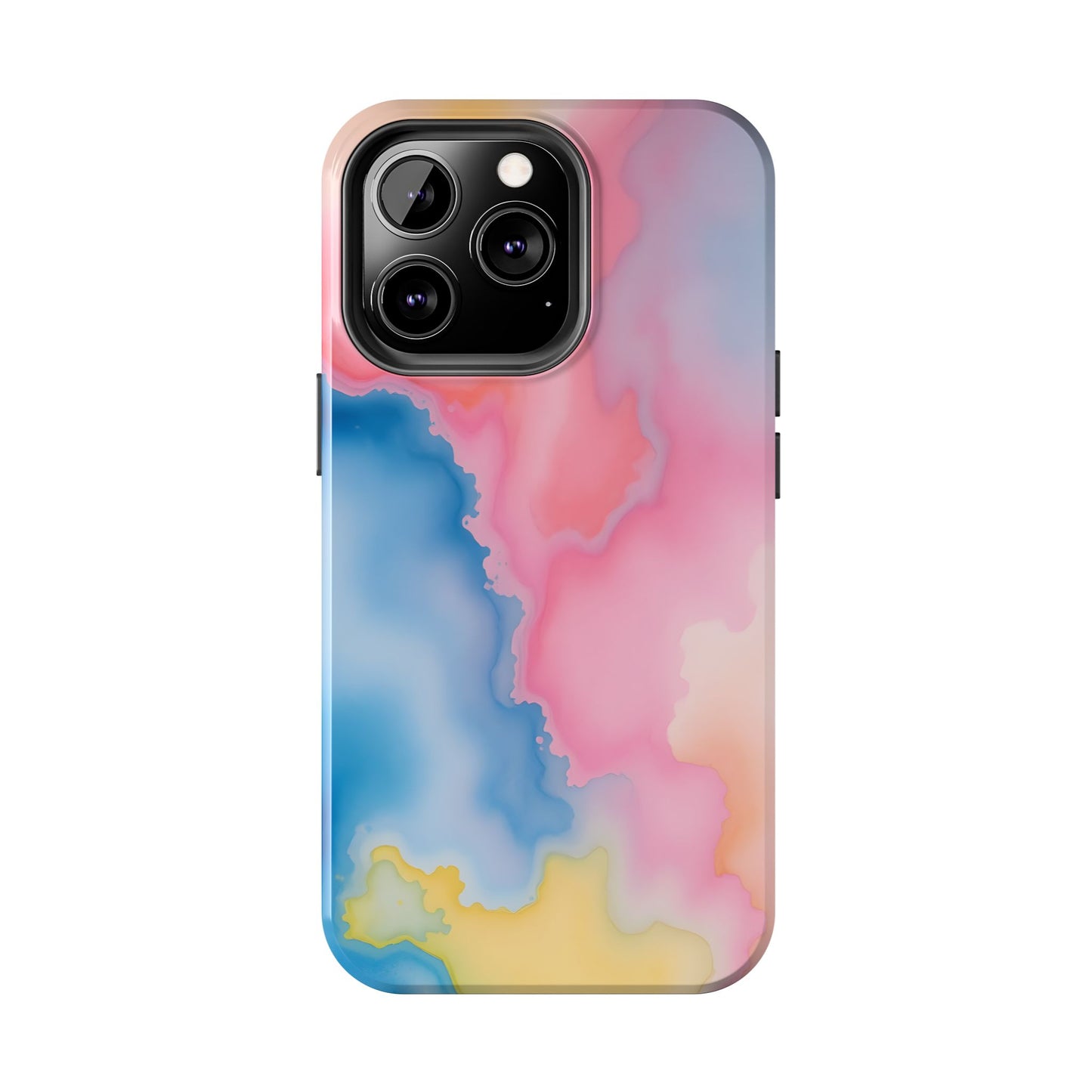 Painted Watercolor Tough Phone Case - Durable Protection with Artistic Vibes - for iPhone