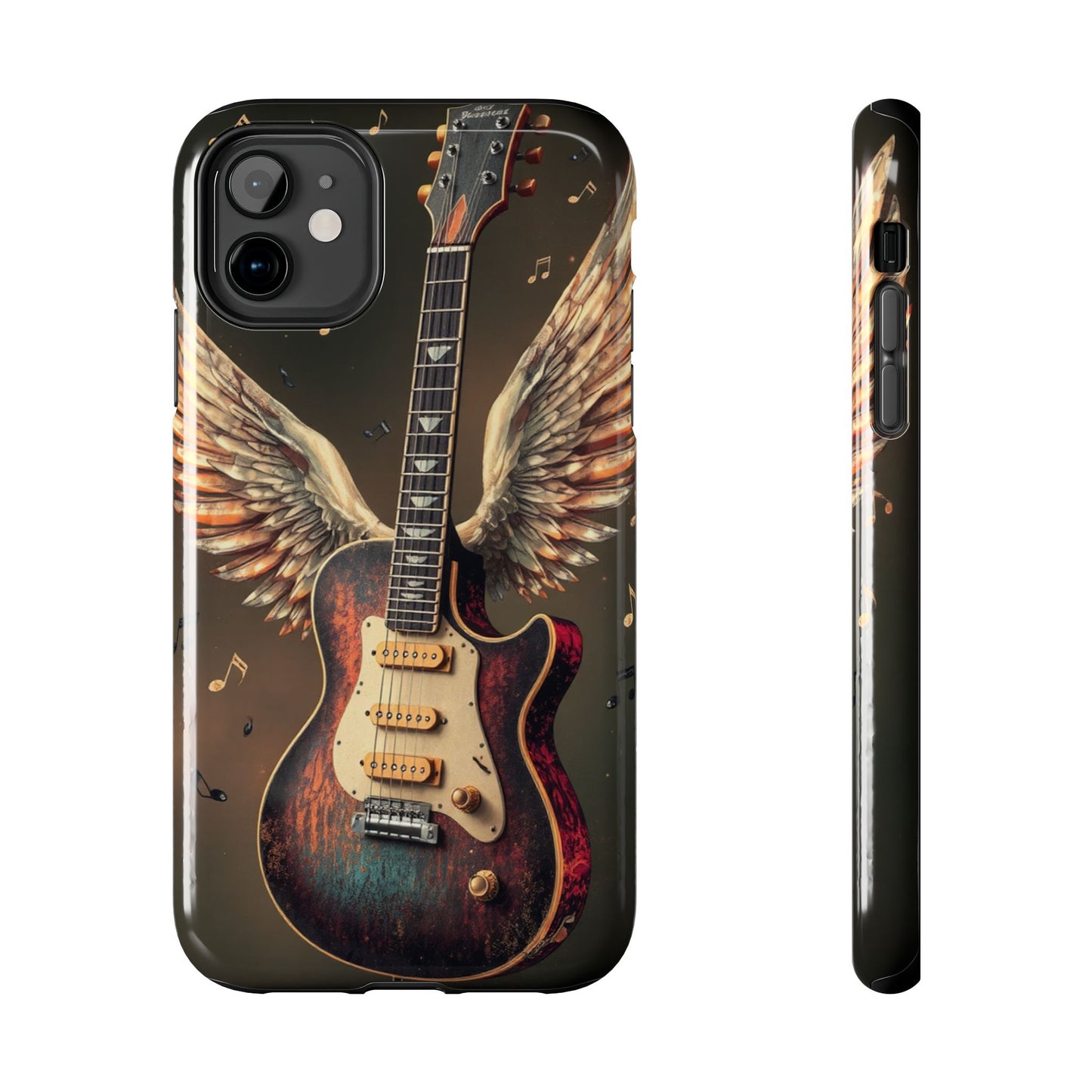 Inspirational Guitar Wing Phone Case - Tough Protection for Music Lovers