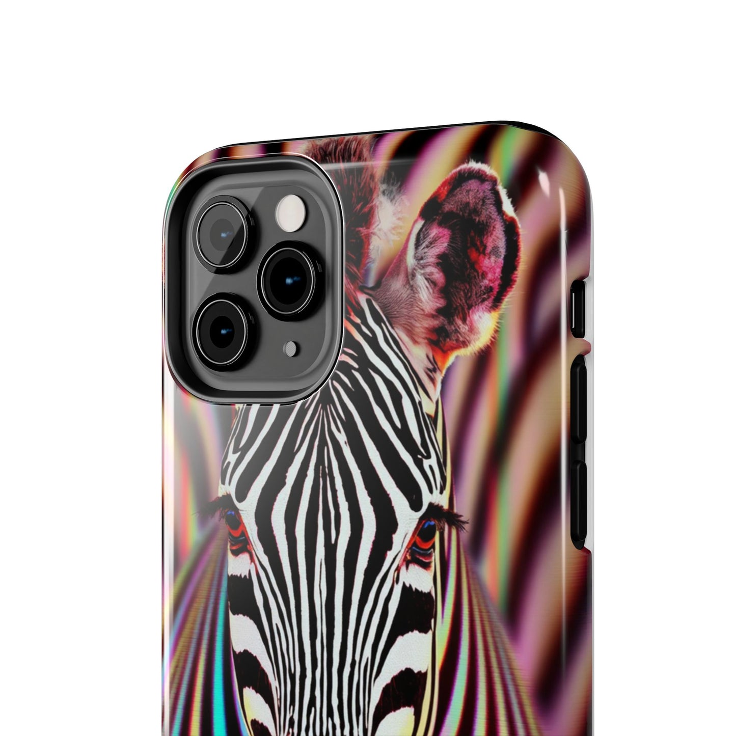 Vibrant Zebra Tough Phone Case - Unique Animal Design for Wild Spirit