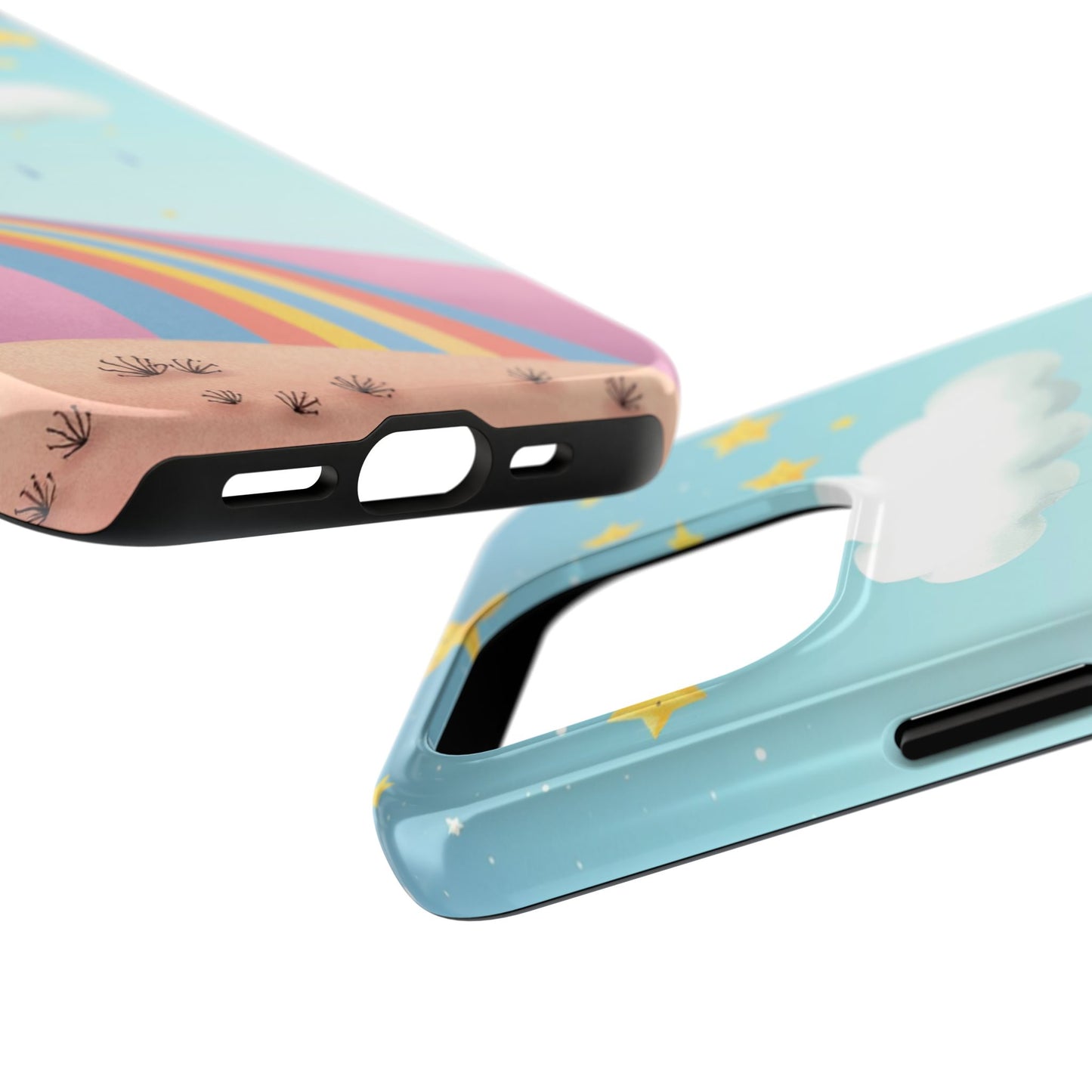 Colorful Rainbow Phone Case - Durable Tough Design for Adventurers