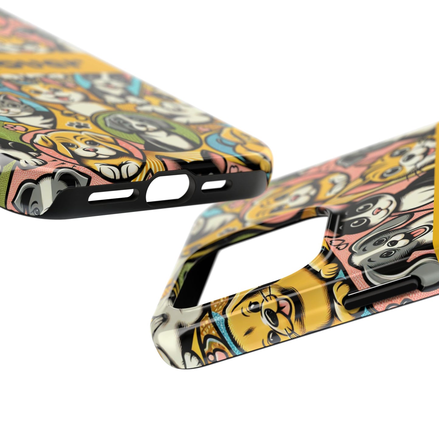 Pet Lover Tough Phone Case - Colorful Animal Design - for iPhone