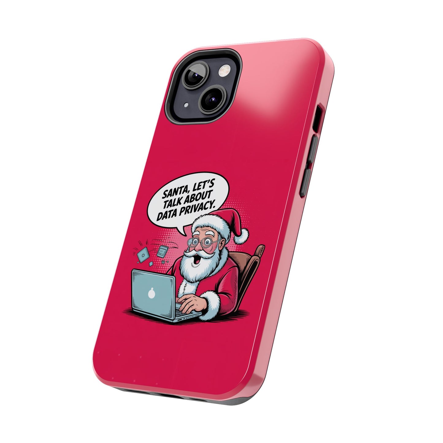Santa Data Privacy Design Tough iPhone Case for Christmas