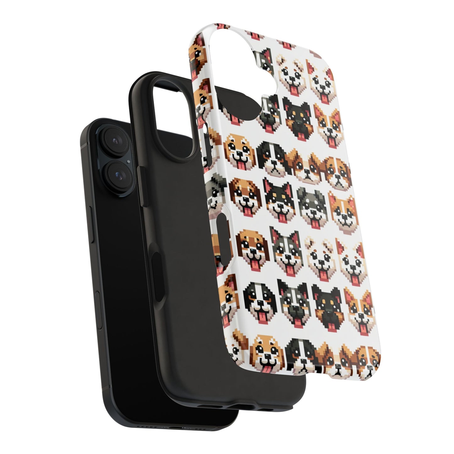 Pixelated Dog Breed Tough Phone Case - Cute, Durable Protection for Pet Lovers - for iPhone