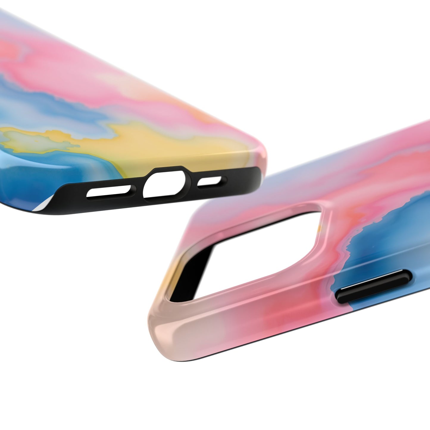 Painted Watercolor Tough Phone Case - Durable Protection with Artistic Vibes - for iPhone