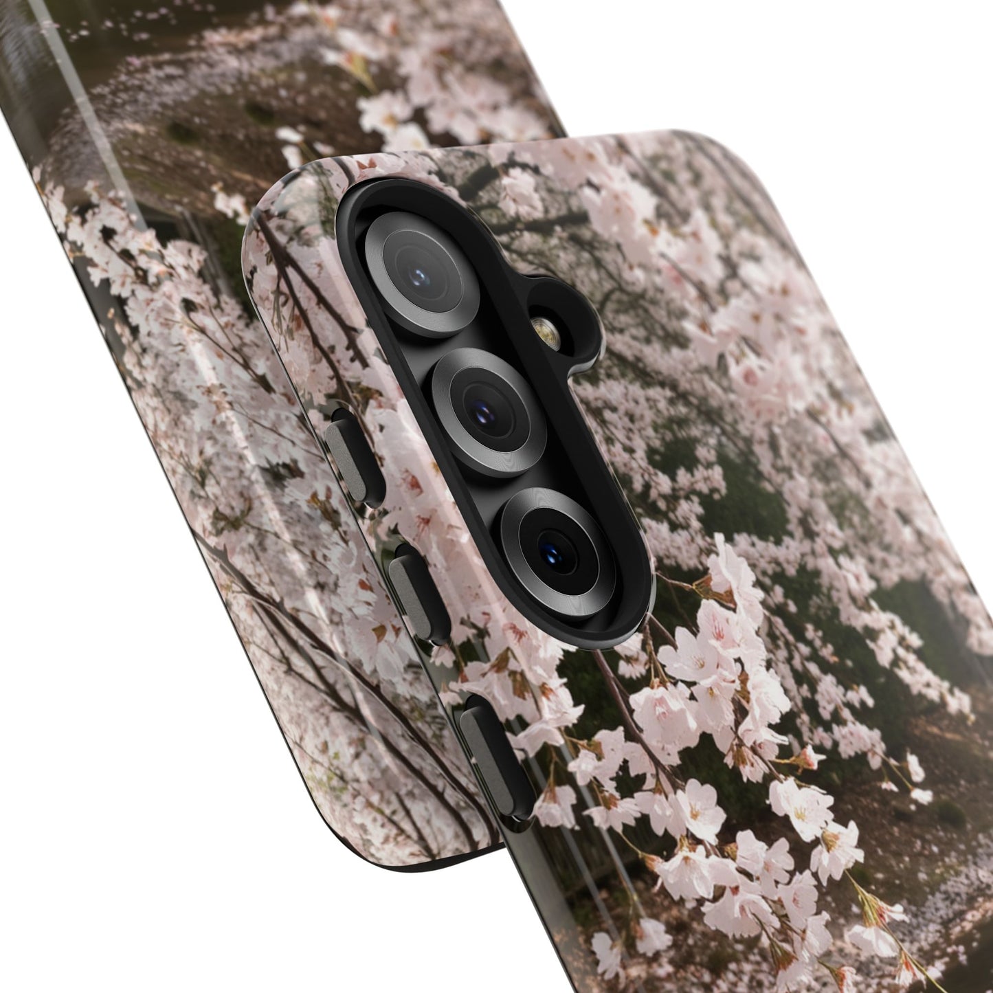 Cherry Blossom Tough Phone Cases - Durable Protection with Floral Serenity