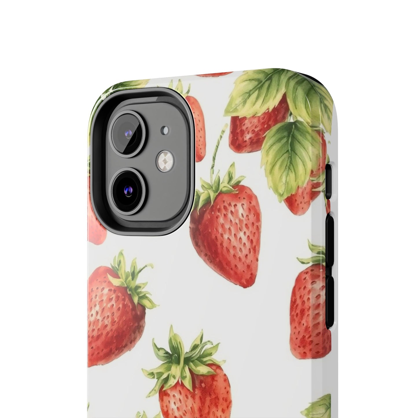 Strawberry Tough Phone Case - Durable Protection with a Fresh Design - for iPhone