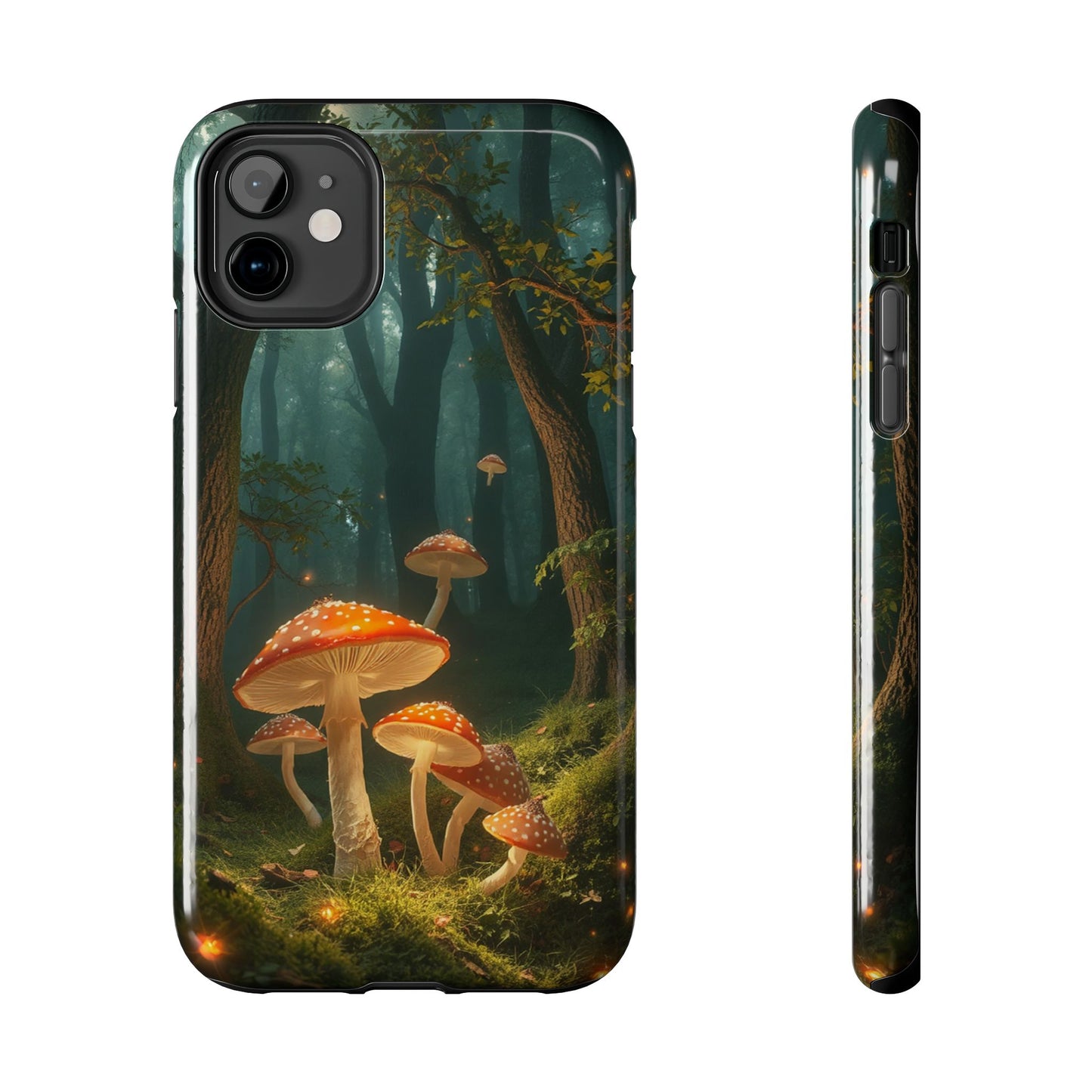 Whimsical Mushroom Tough Phone Case - Forest Fantasy Design