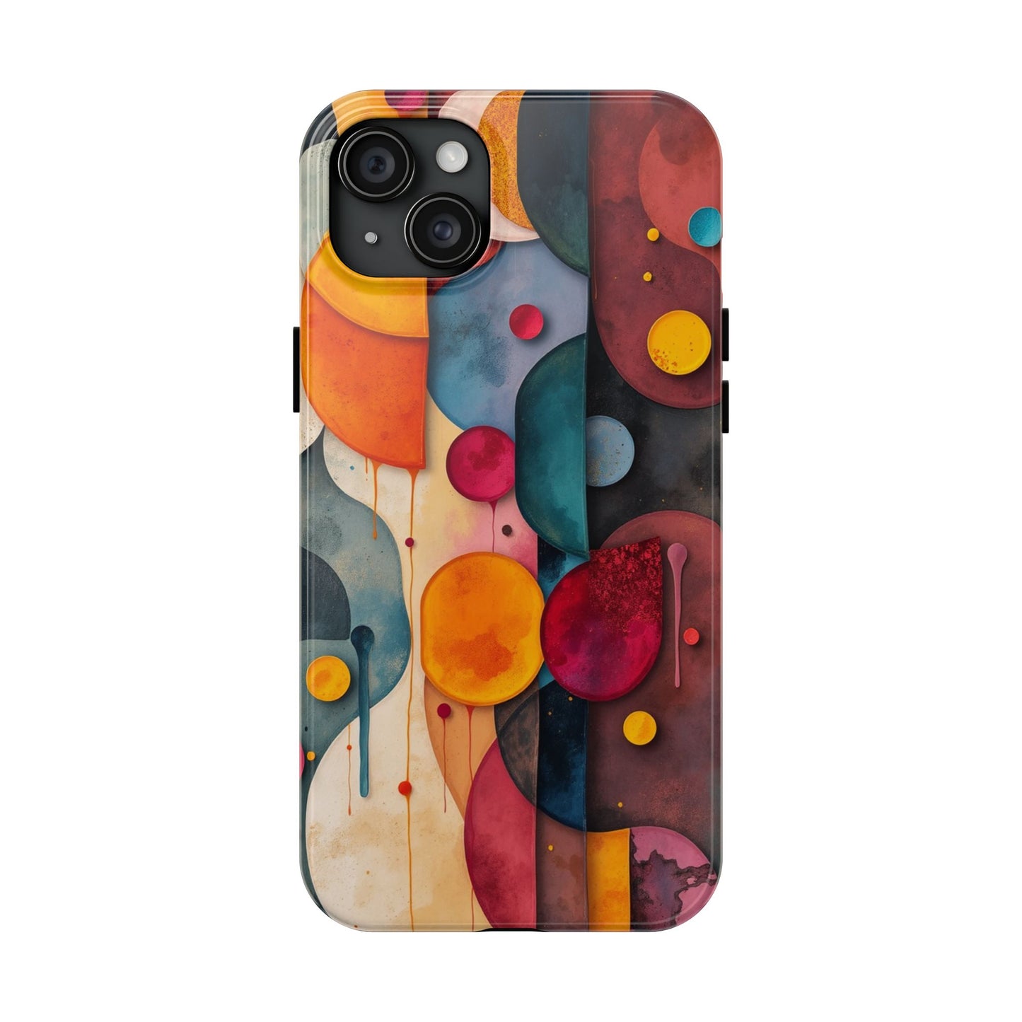 Artistic Tough Phone Cases - Colorful Abstract Design for Trendy Protection - for iPhone