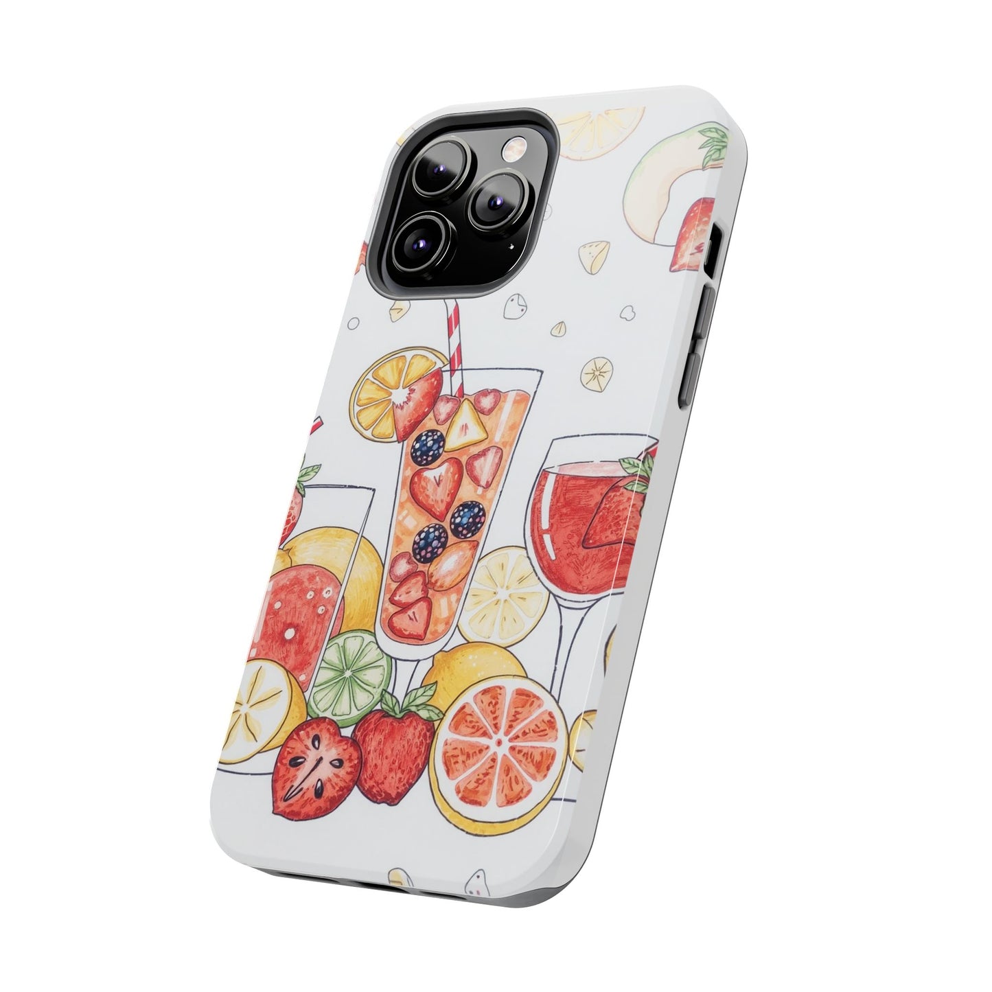 Colorful Fruit Cocktail Tough Phone Case - Perfect for Summer Vibes