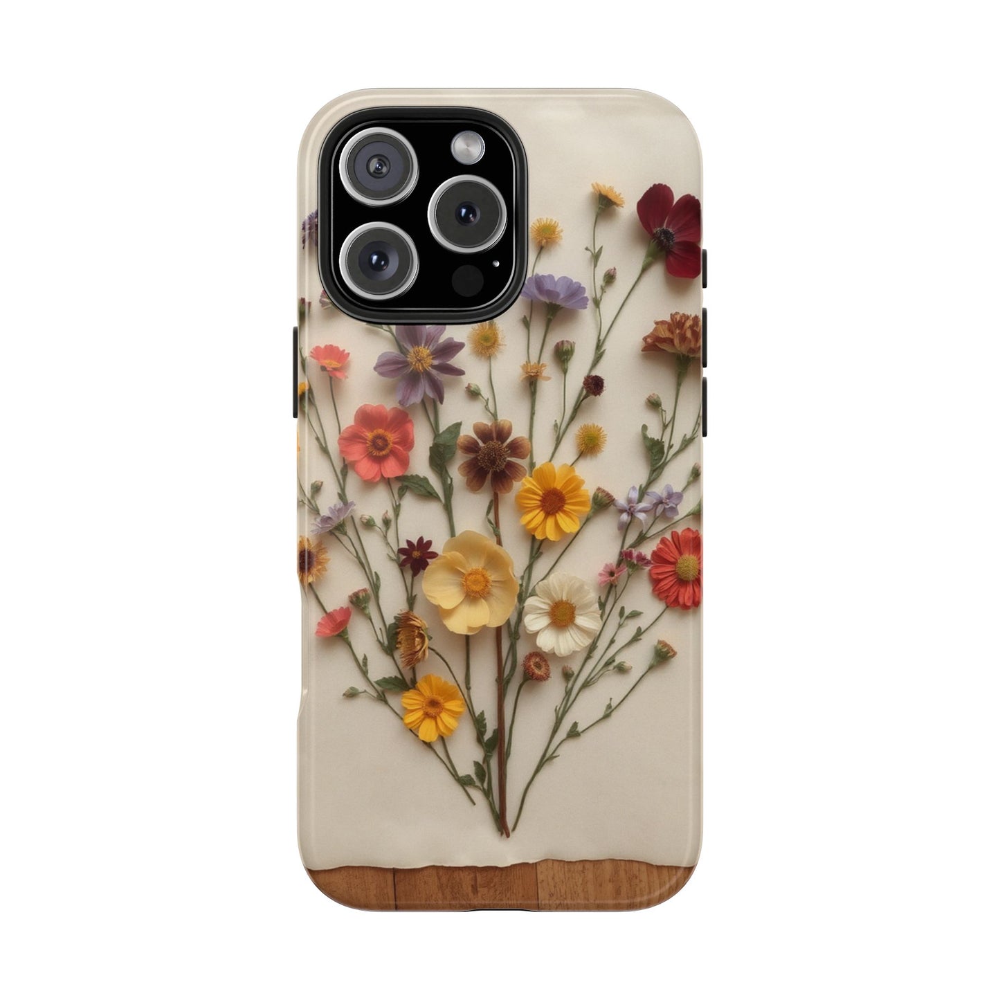Floral Tough Phone Case - Durable Protection with Nature-Inspired Design