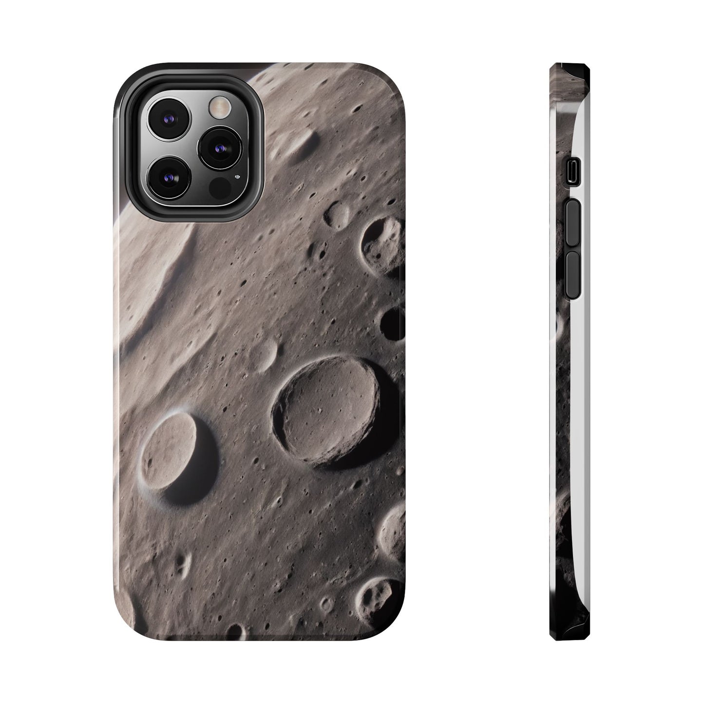 Celestial Moon Surface Tough Phone Case | Durable Space-Themed Design - for iPhone