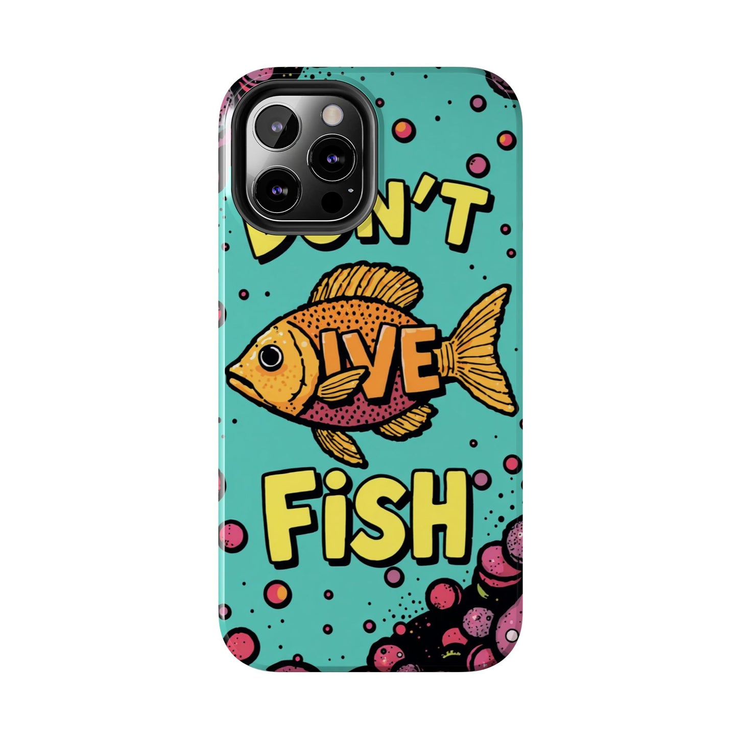 Catchy Fish-Themed Tough Phone Cases, Unique Gift for Fish Lovers, Durable Protection for Phones, Fun Aquatic Design, Ideal for Holidays