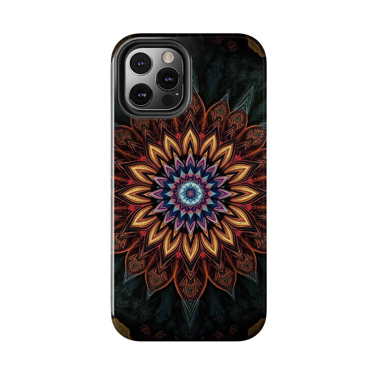 Mystic Mandala Tough Phone Case - Durable Protection with Artistic Design - for iPhone